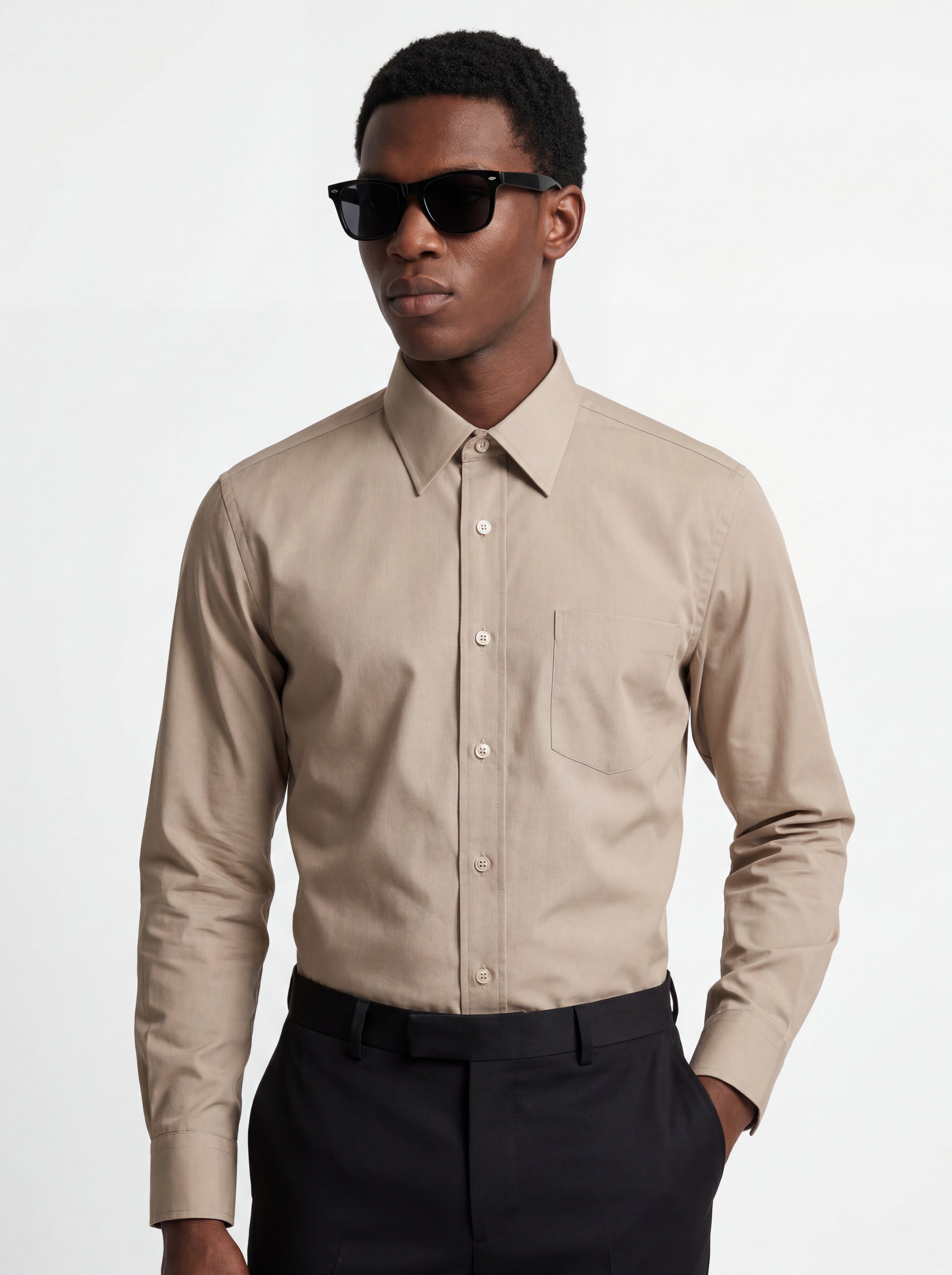 Tan and brown shirts for men