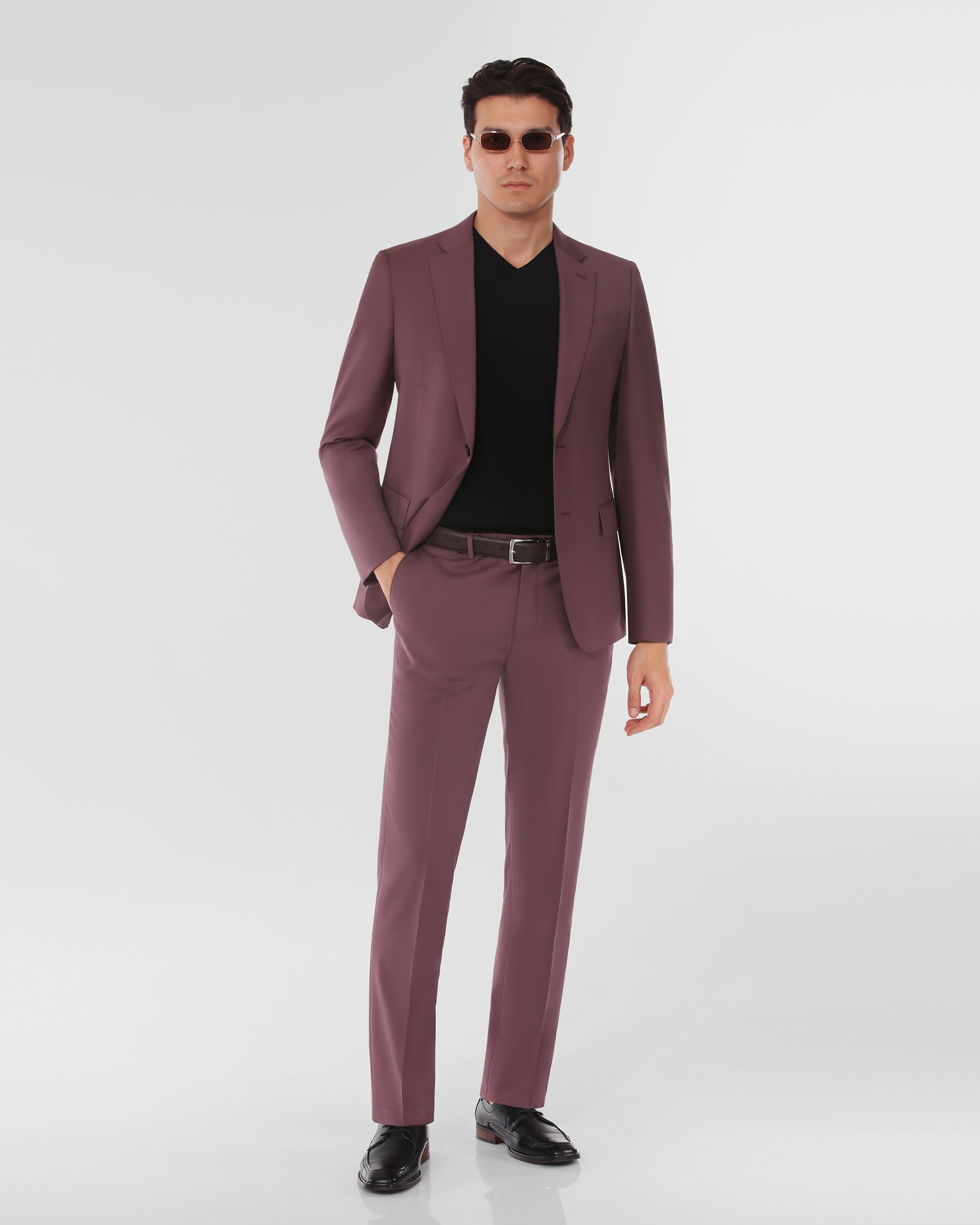 Rose and burgundy suits for men