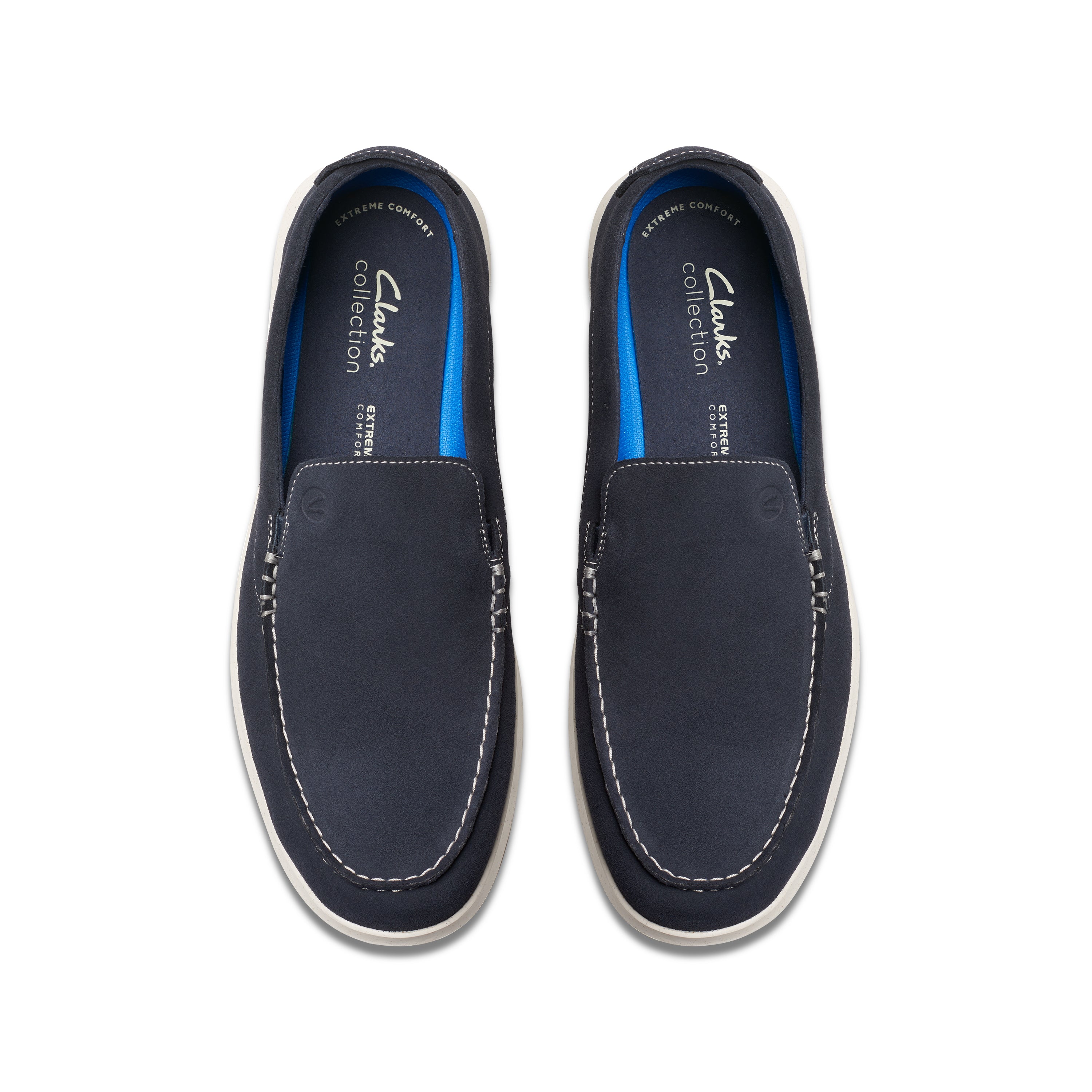 Flexway Step Navy Suede Slip-On Loafer