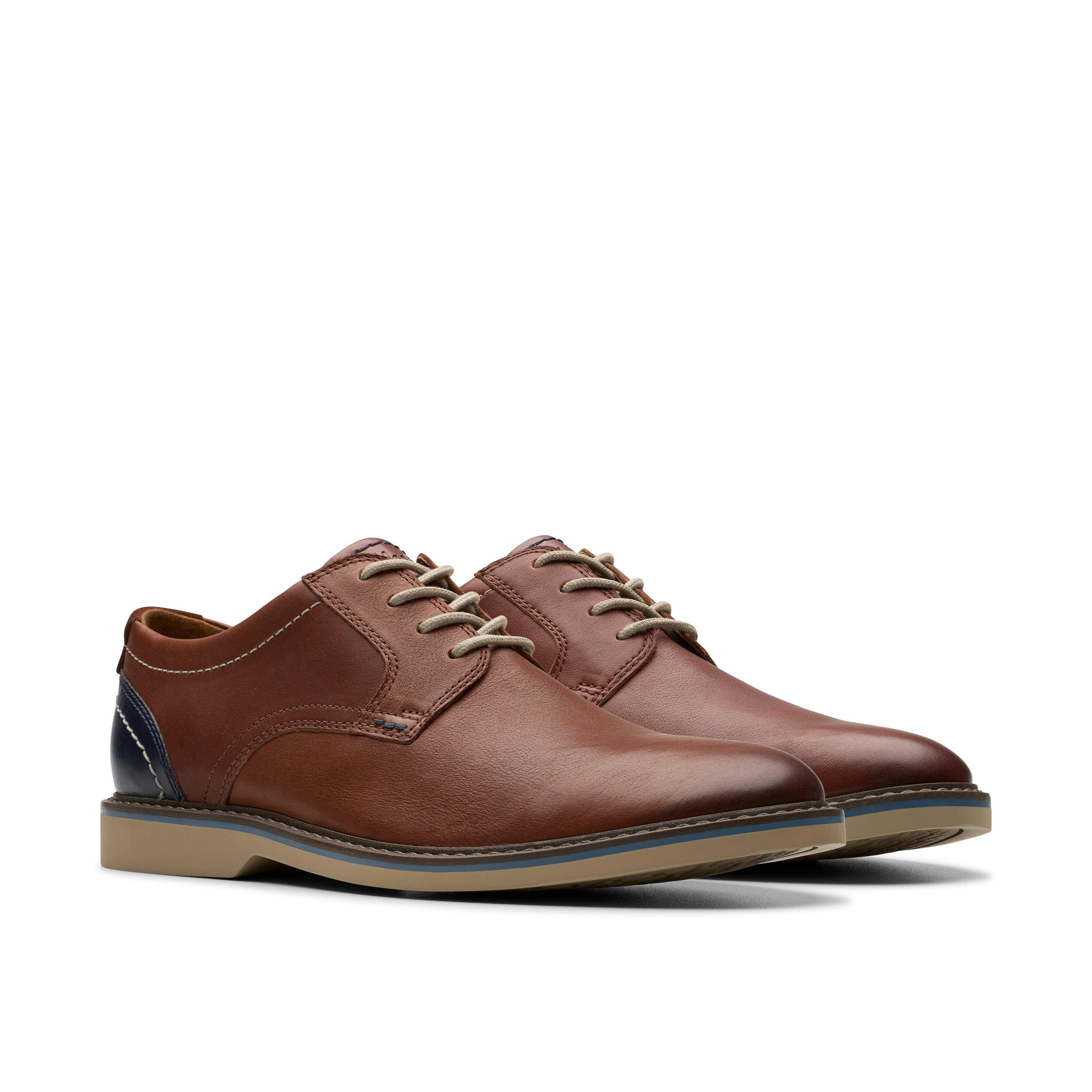 Casual Plain Toe Derby with Contrast Sole Shoe