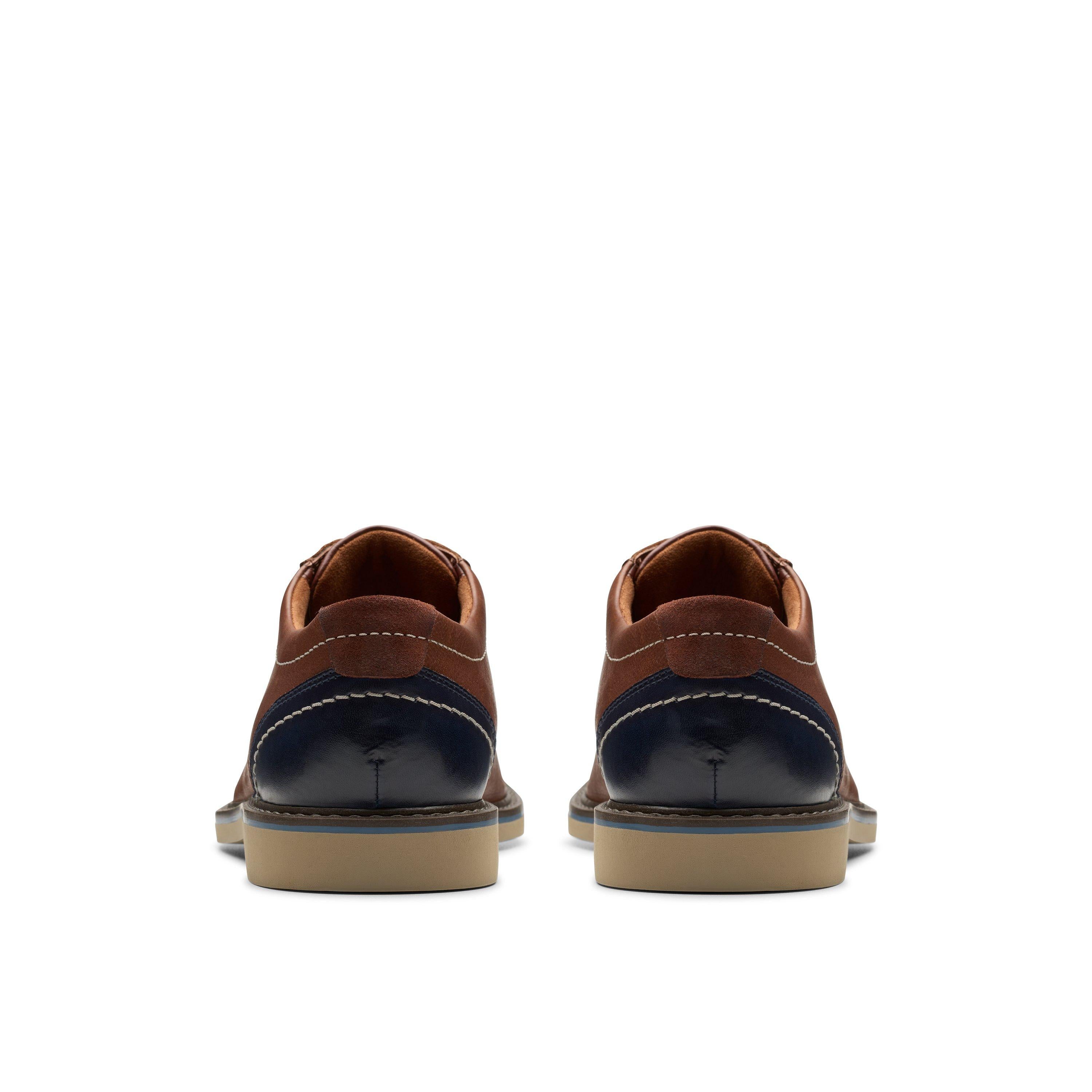 Casual Plain Toe Derby with Contrast Sole Shoe