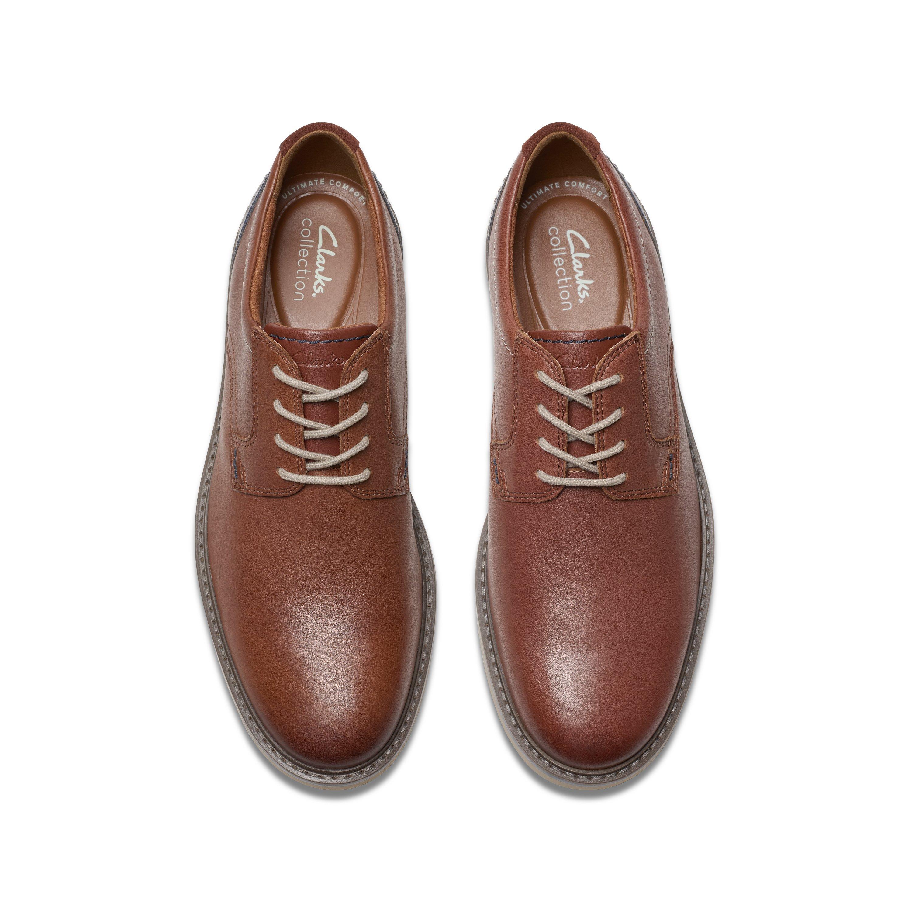 Casual Plain Toe Derby with Contrast Sole Shoe