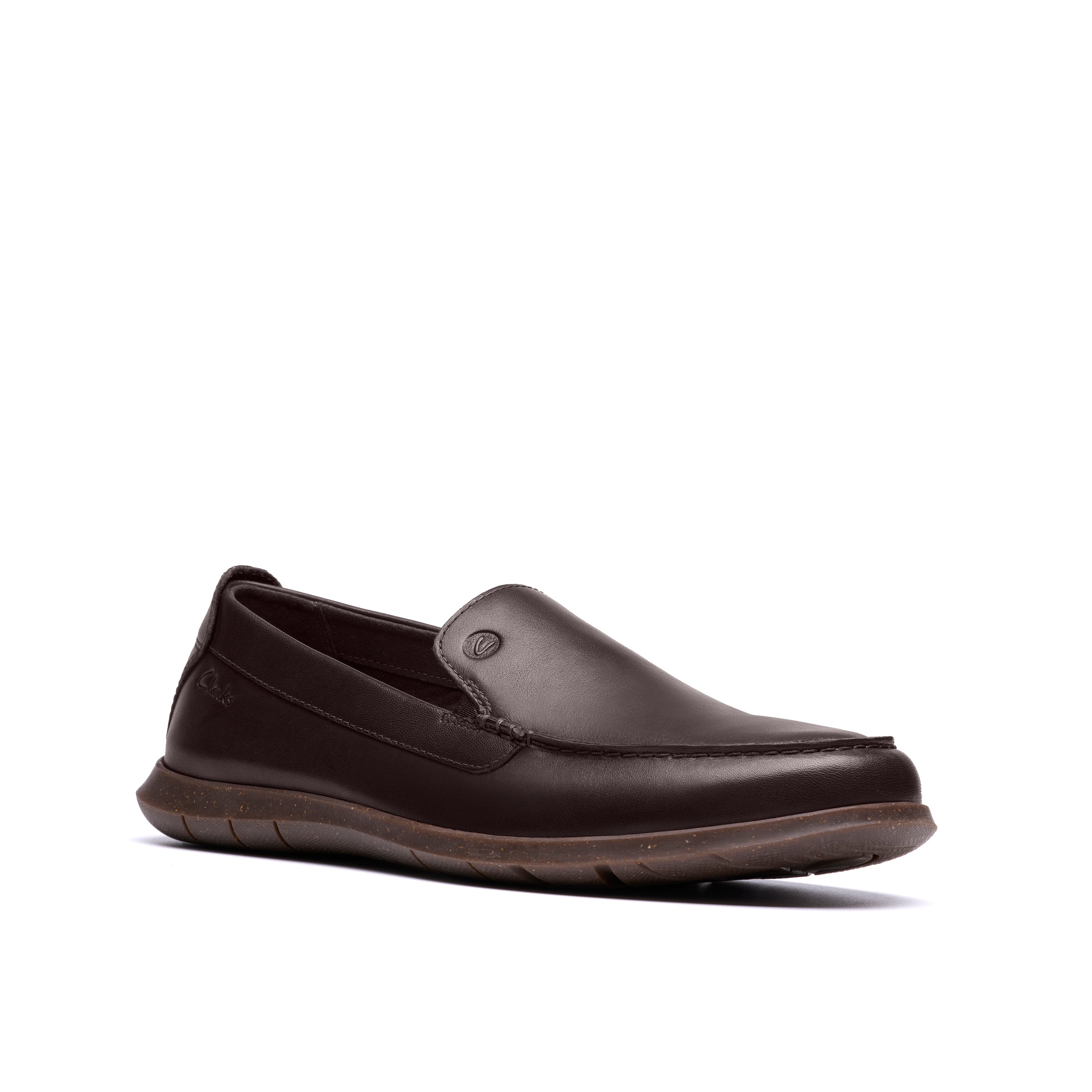 Flexway Step Brown Smooth Leather Slip-On Loafer
