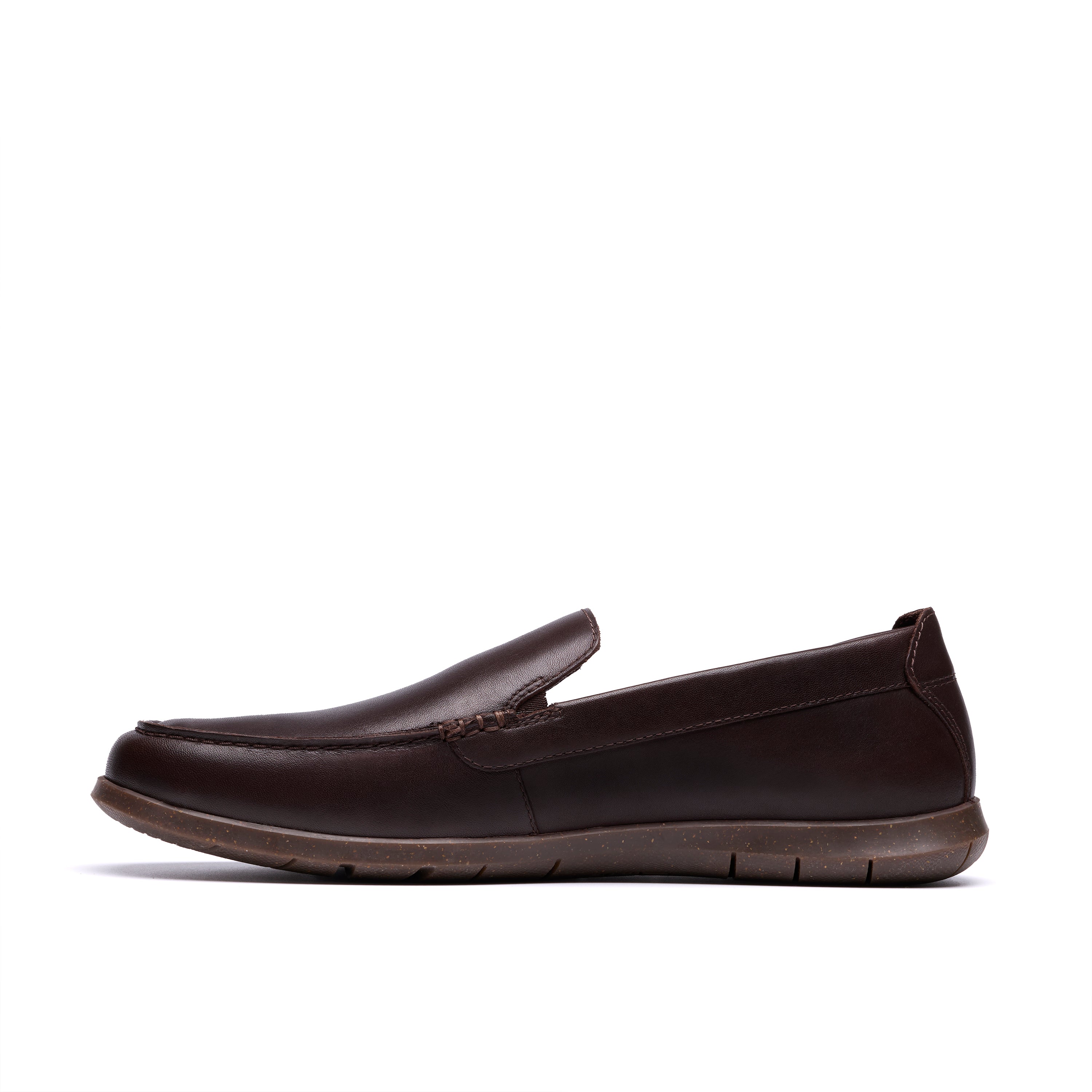 Flexway Step Brown Smooth Leather Slip-On Loafer