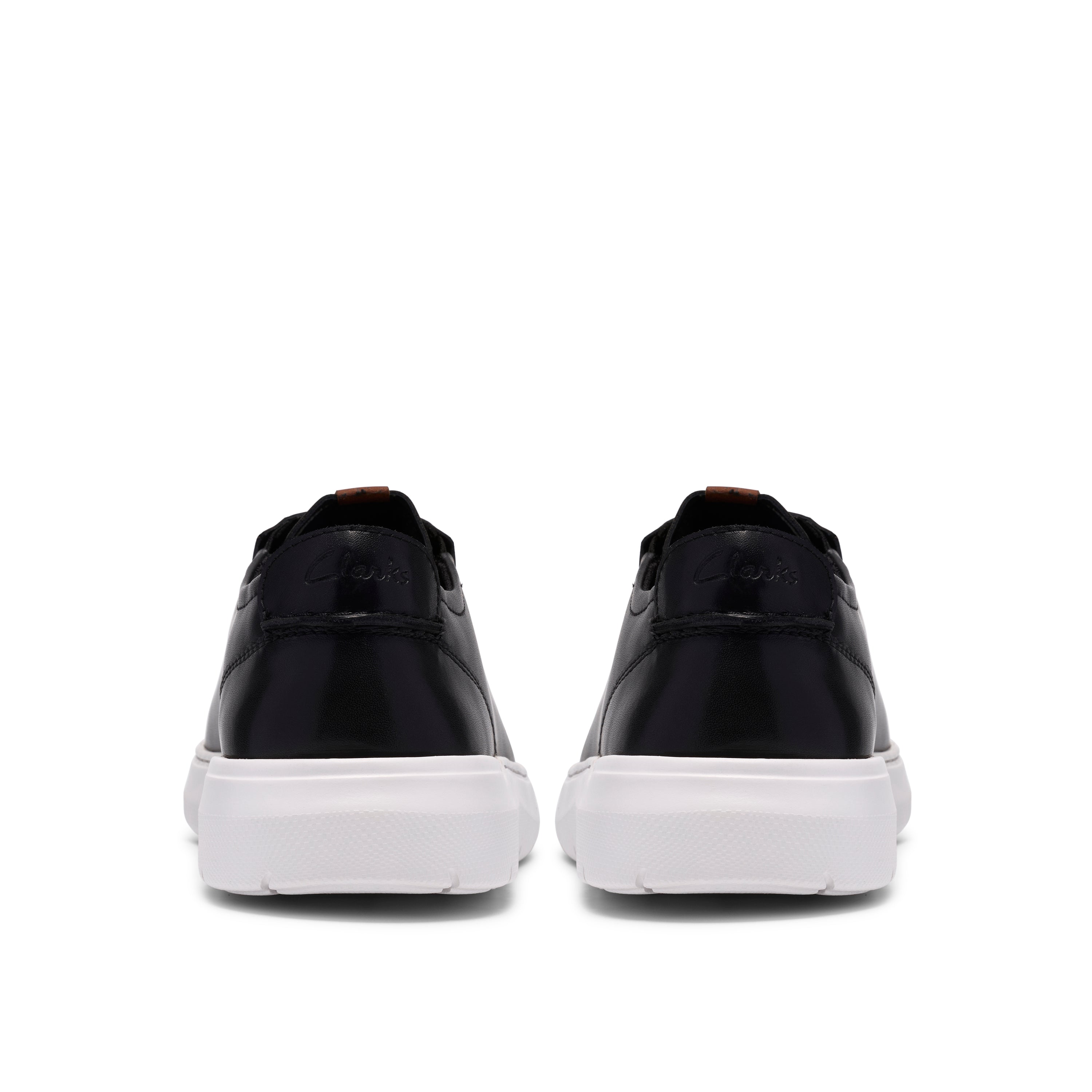 Flexwell Lace Black Leather Sneakers
