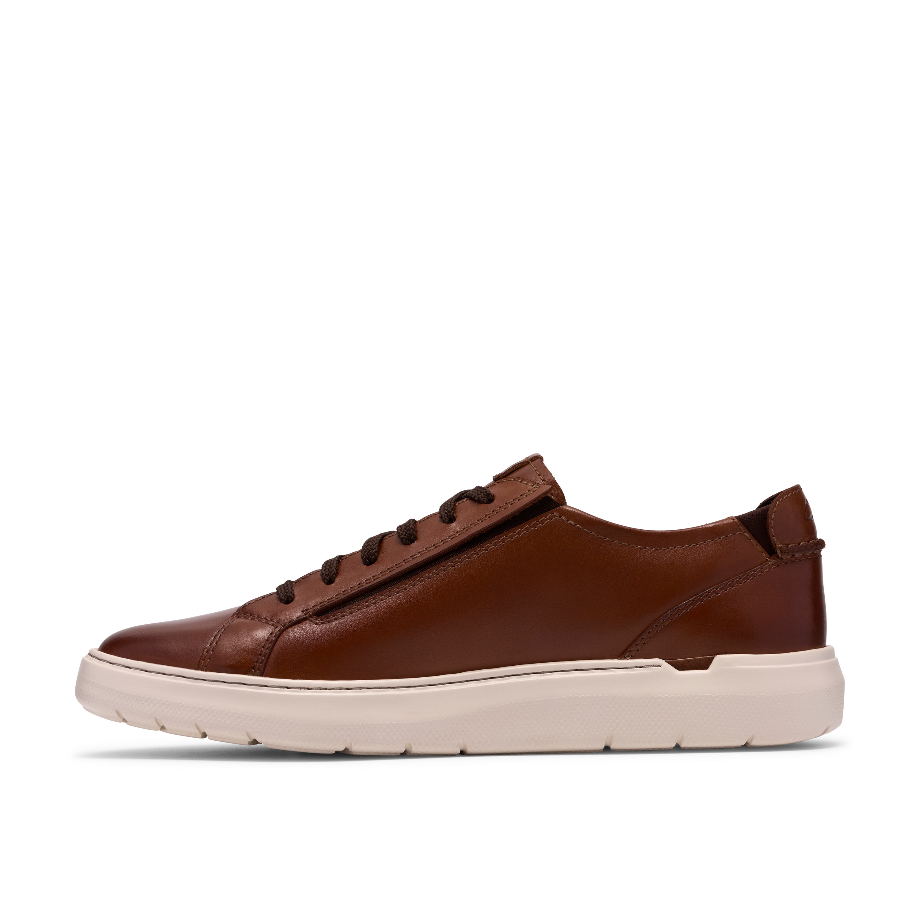 Flexwell Lace Tan Leather Sneakers