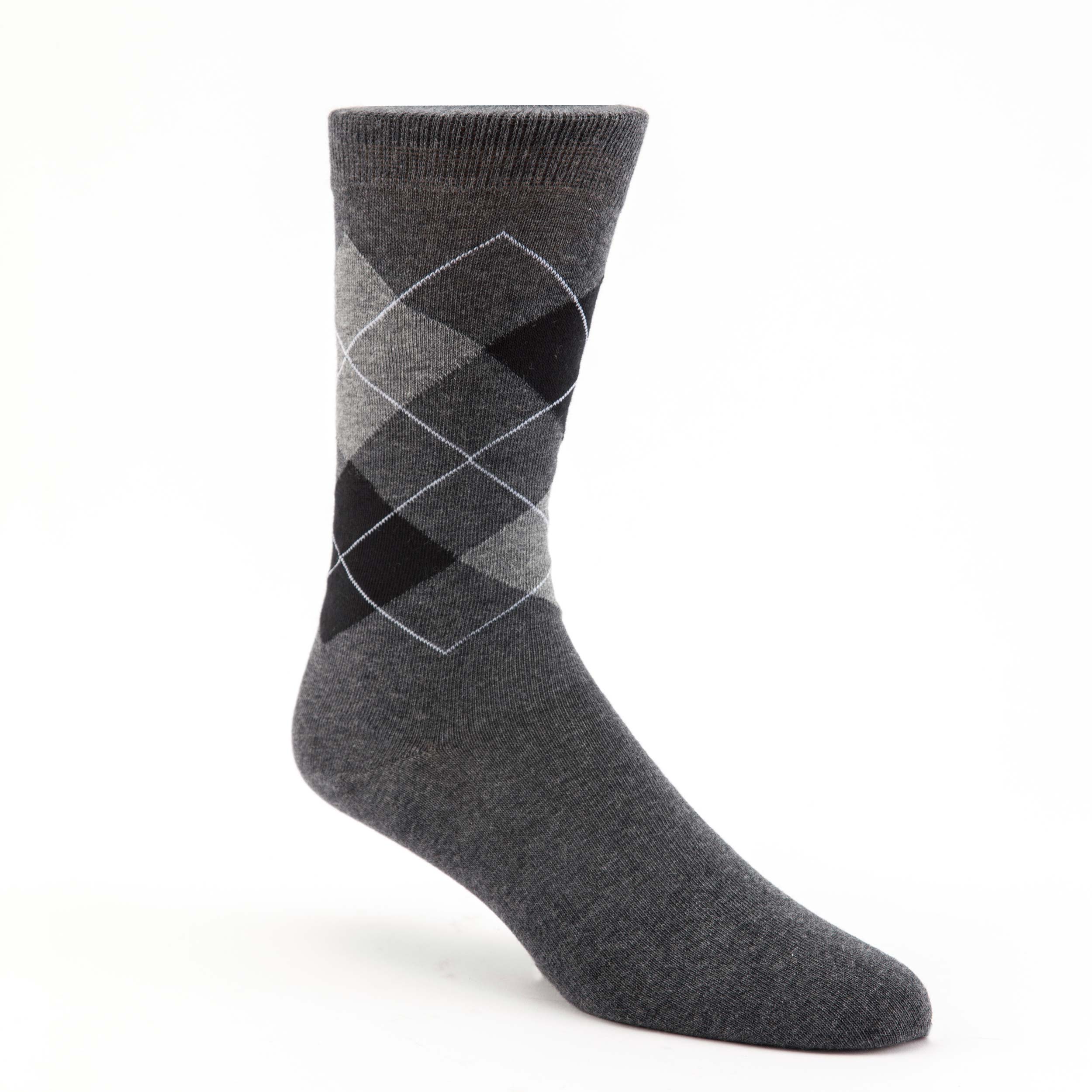 Classic Cotton Blend Diamond Weave Crew Sock