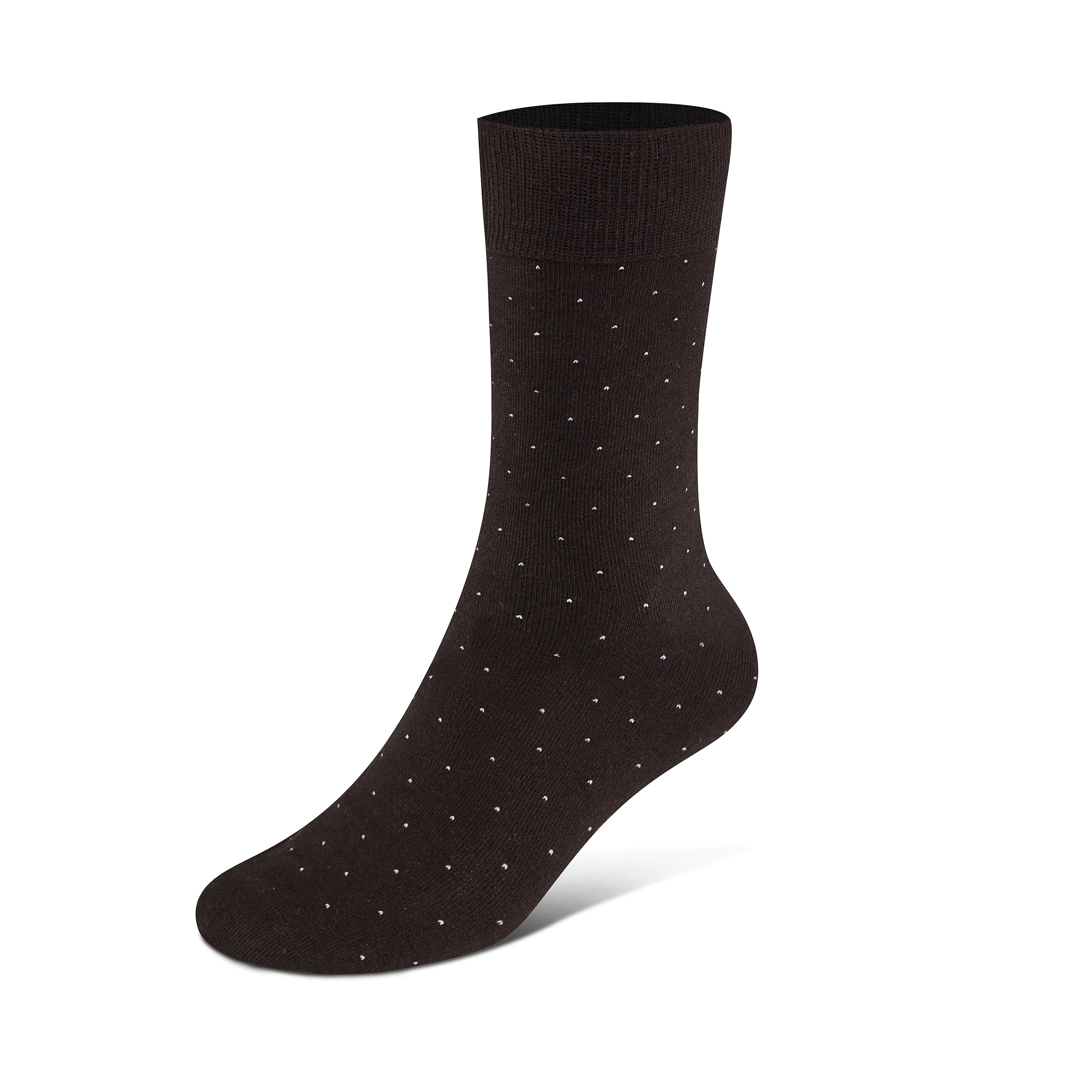 Dotted Cotton Blend Crew Sock