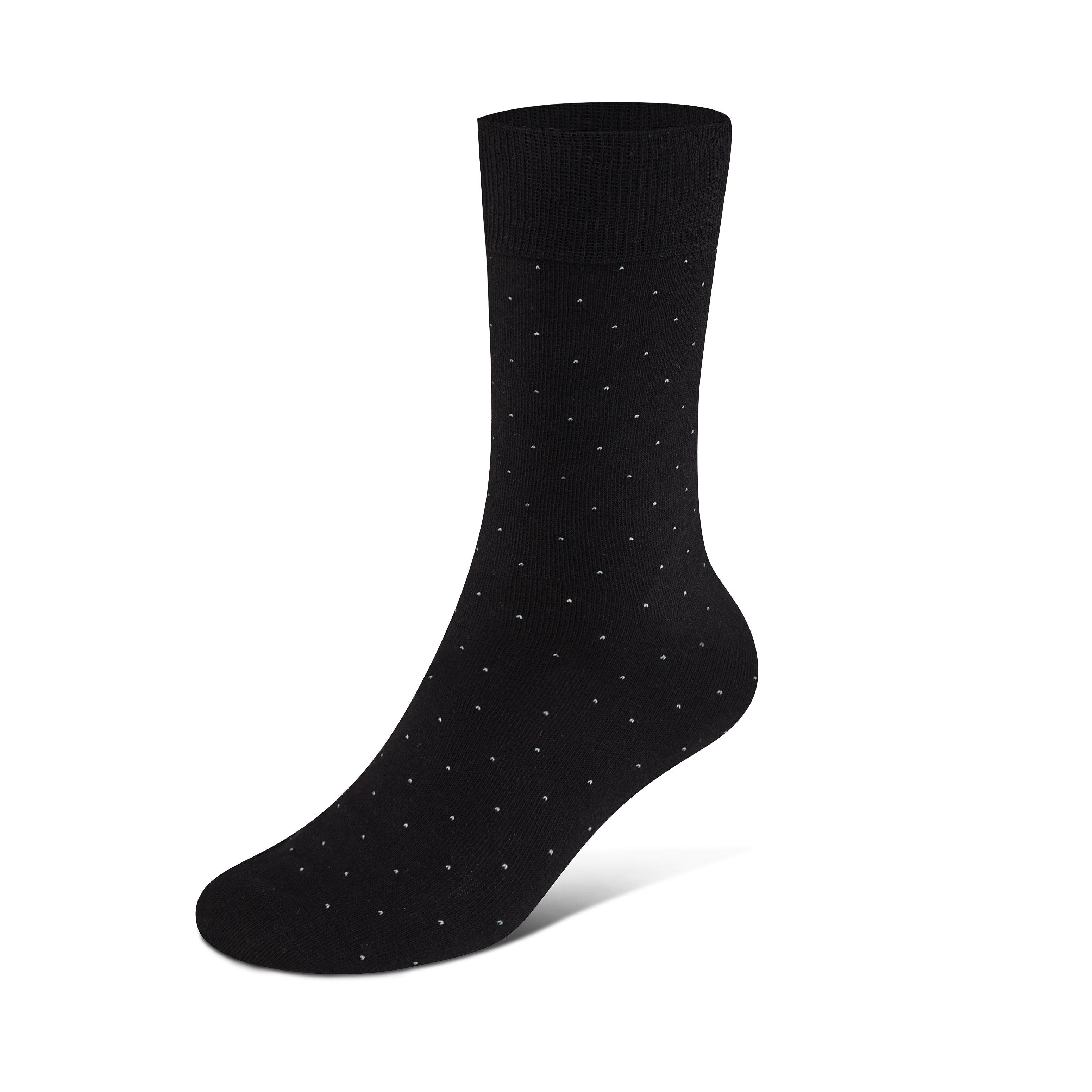 Dotted Cotton Blend Crew Sock