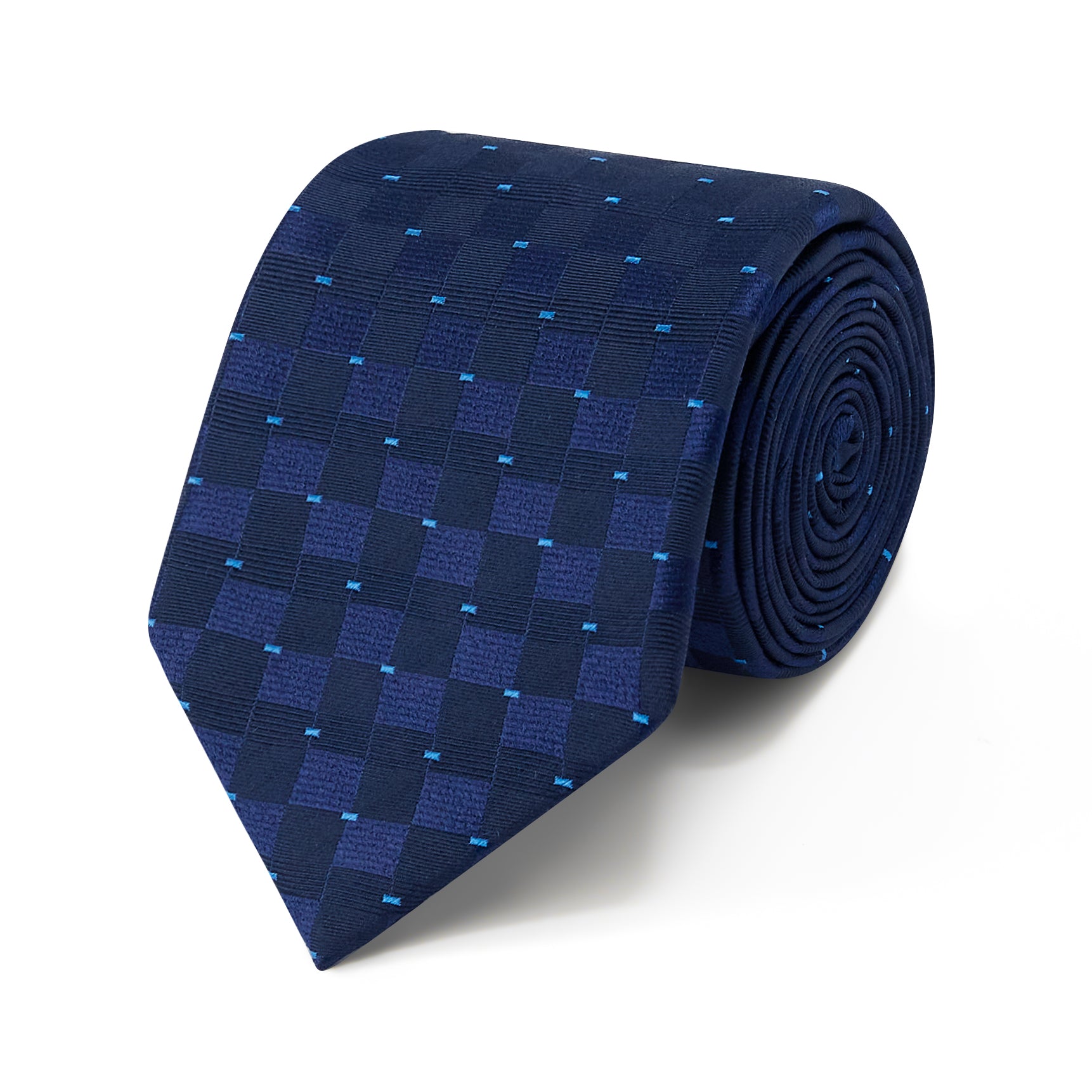 Premium Silk Shadow Check with pin dot Tie