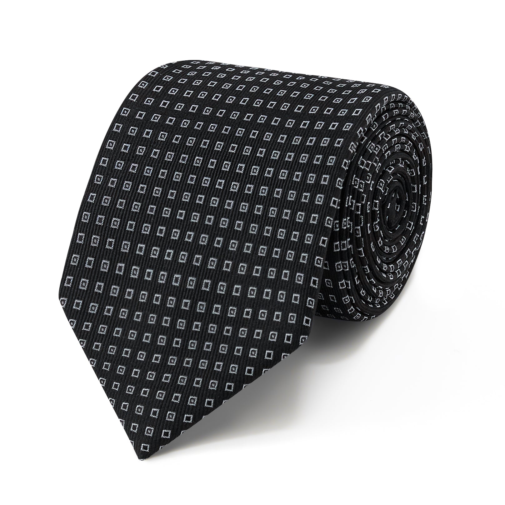 Premium Silk Geo Squared Dot Tie