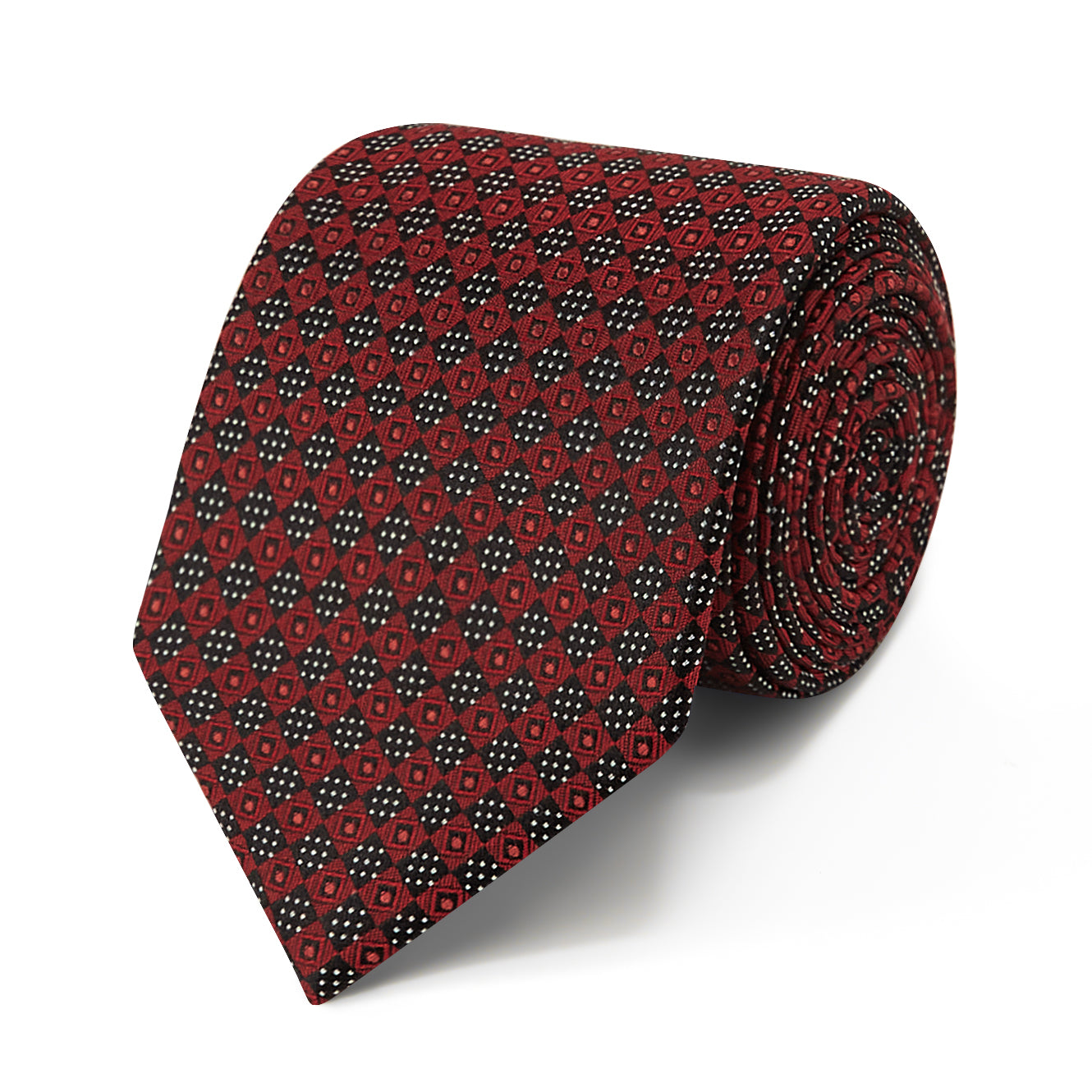 Premium Silk Geometric Combo Foulard Tie