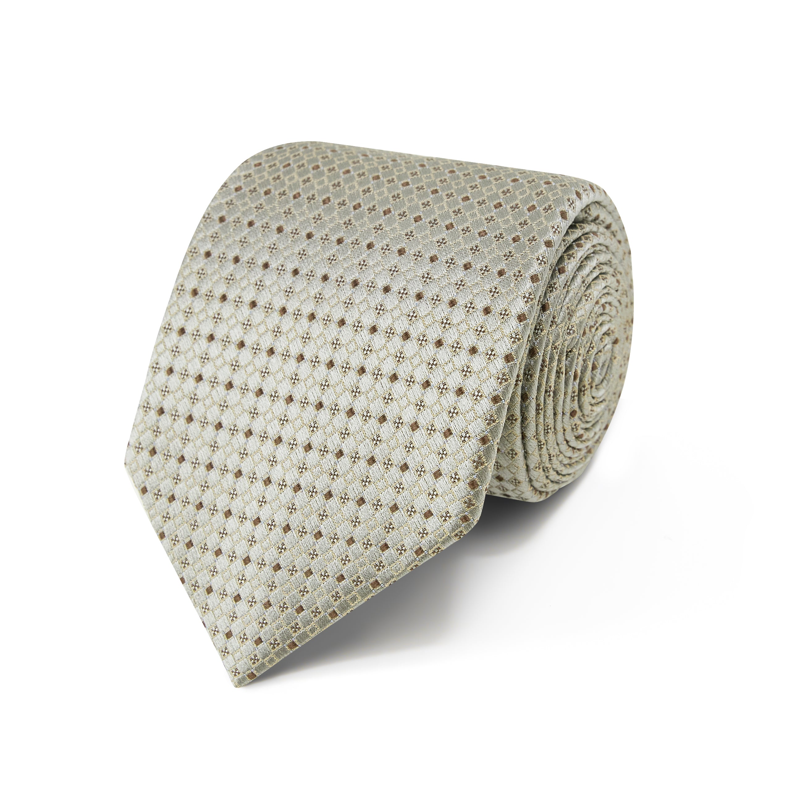 Premium Silk Dual-motif Cross Neat Tie