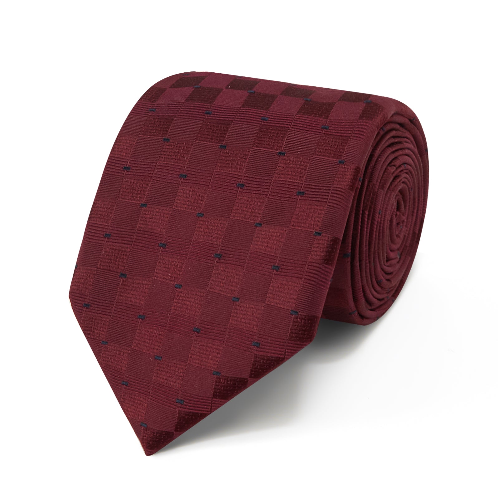 Premium Silk Shadow Check with pin dot Tie