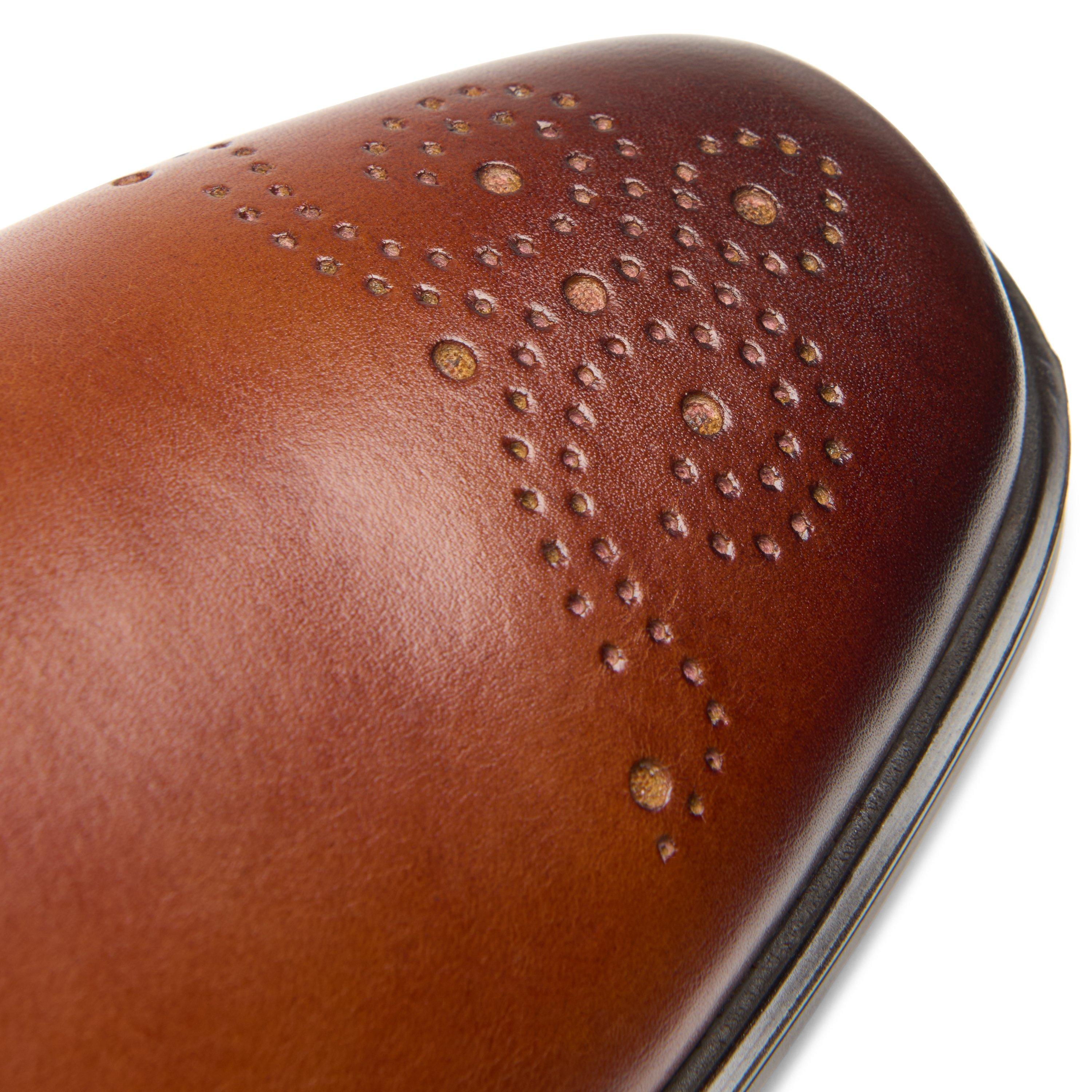 Brogue Medallion Cap Toe Derby Shoe