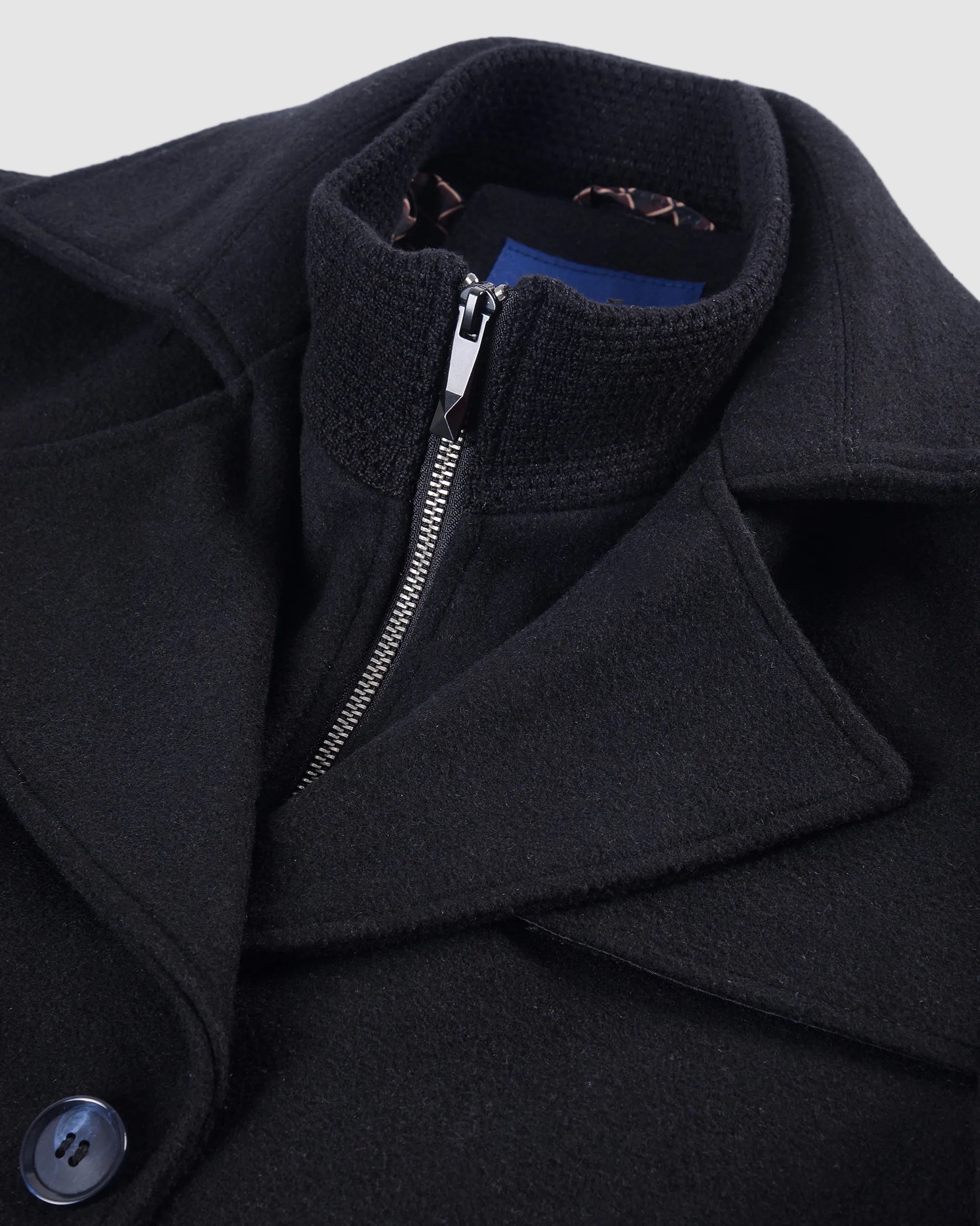 Modern Wool Blend Tailored Overcoat