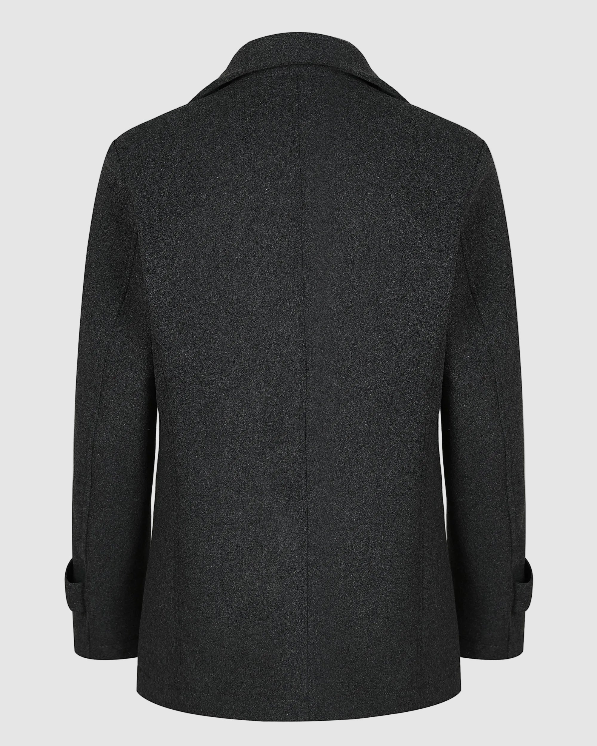 Modern Wool Blend Tailored Overcoat