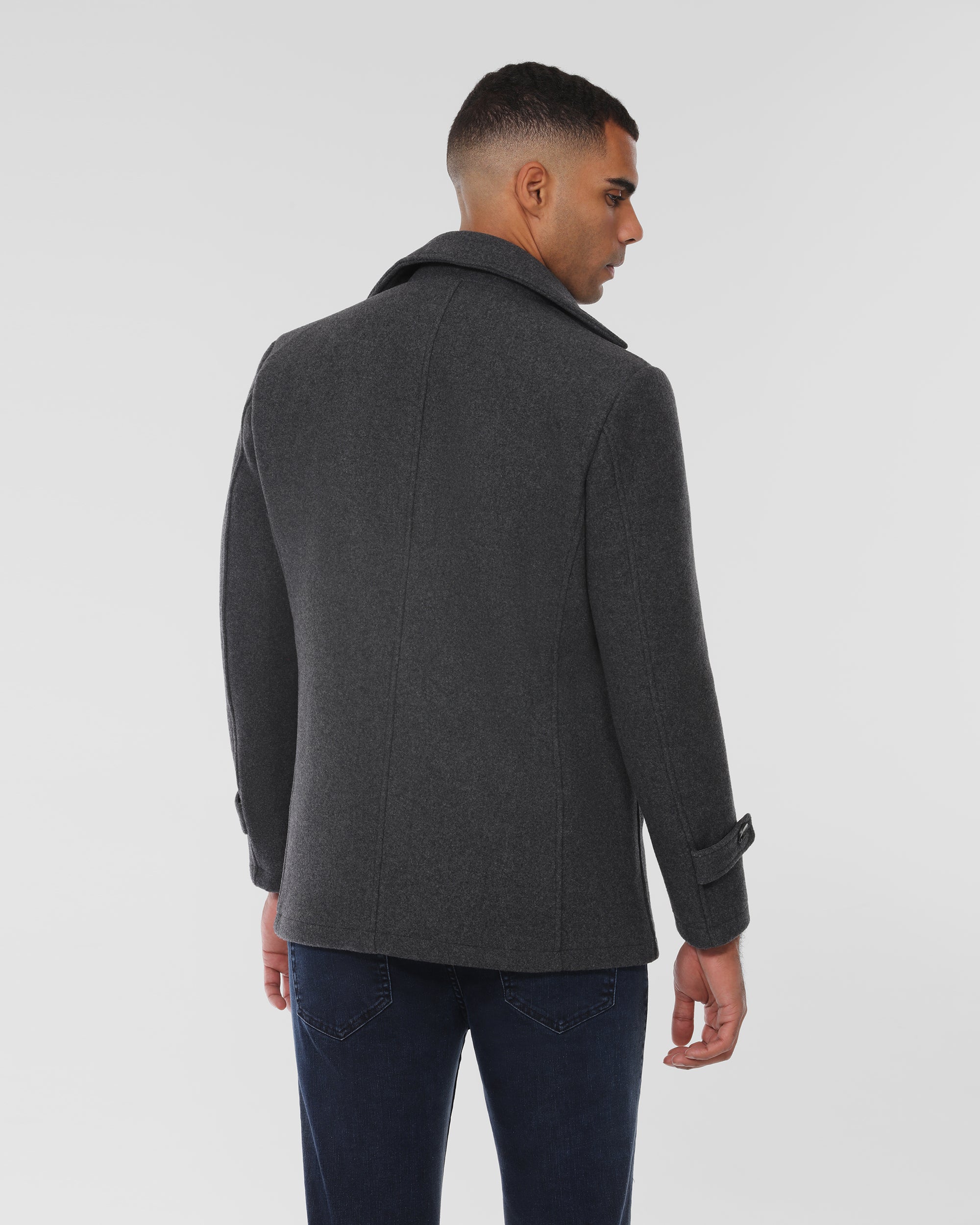 Modern Wool Blend Tailored Overcoat