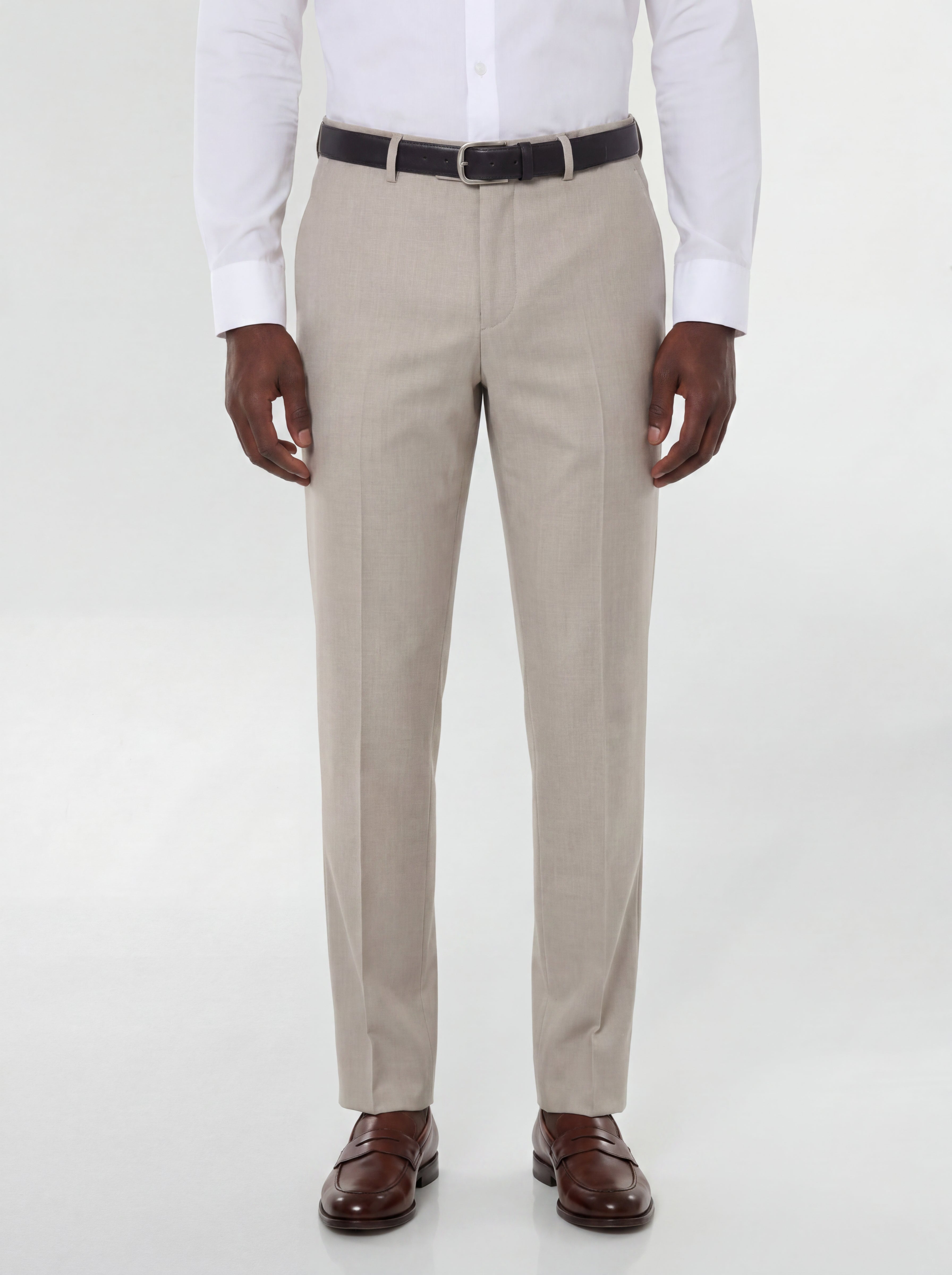 Sharkskin Modern Fit Wool Cashmere Suit