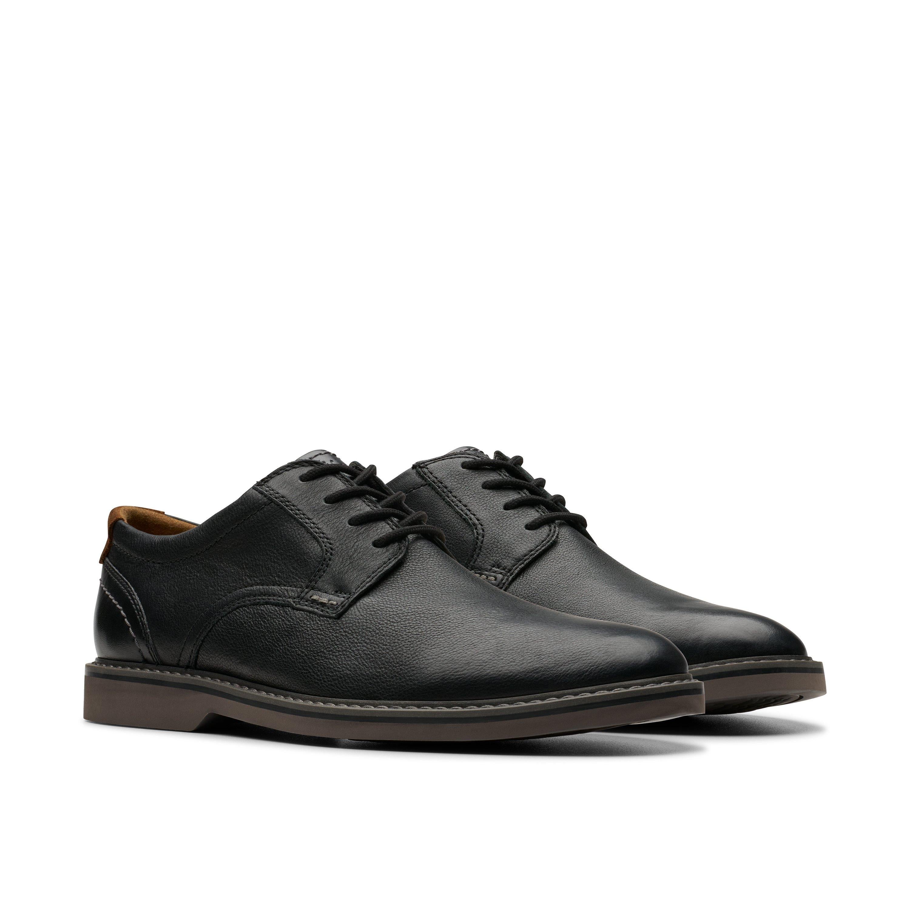 Casual Plain Toe Leather Derby Shoe