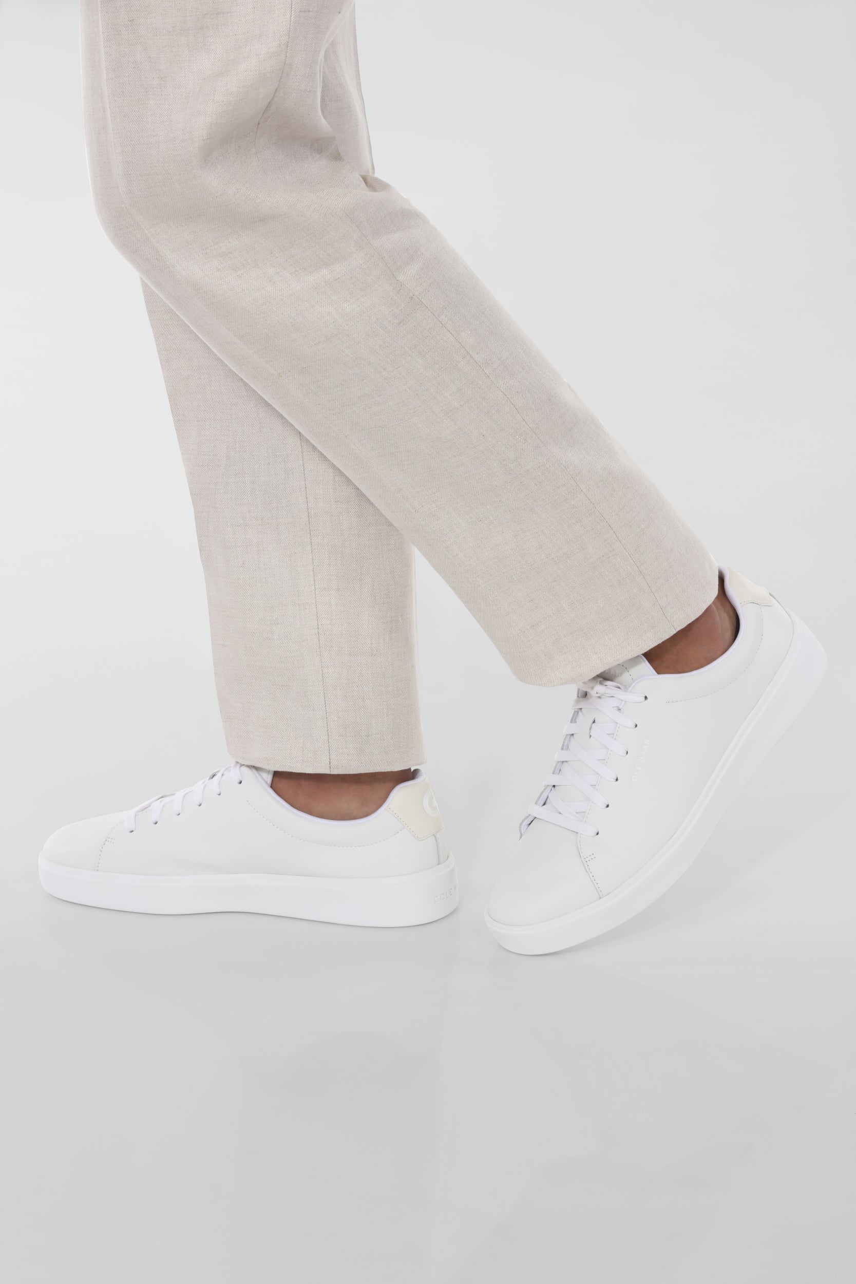 Classic Leather Lace-Up Sneakers