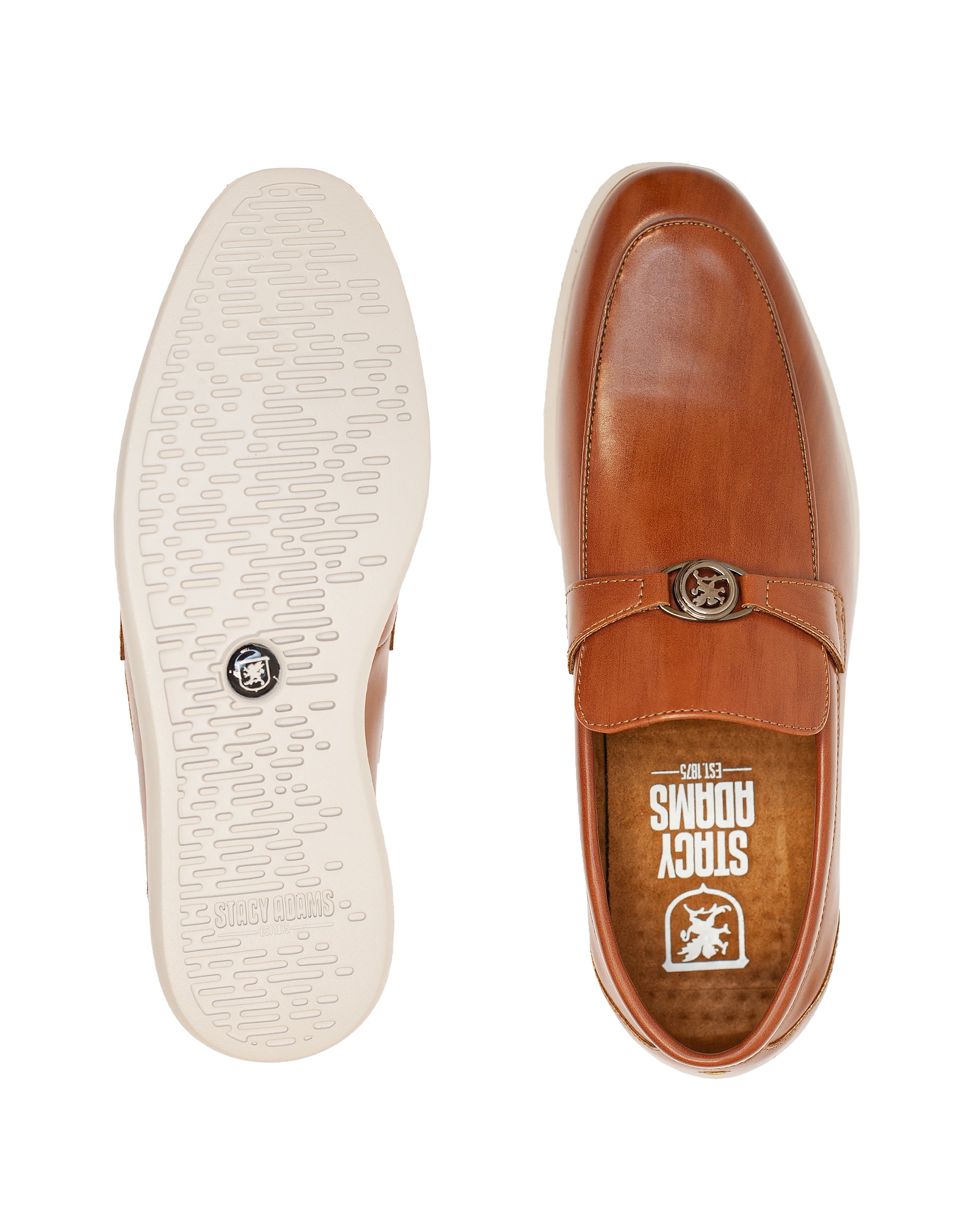 Comfort Sole Medallion Strap Loafer
