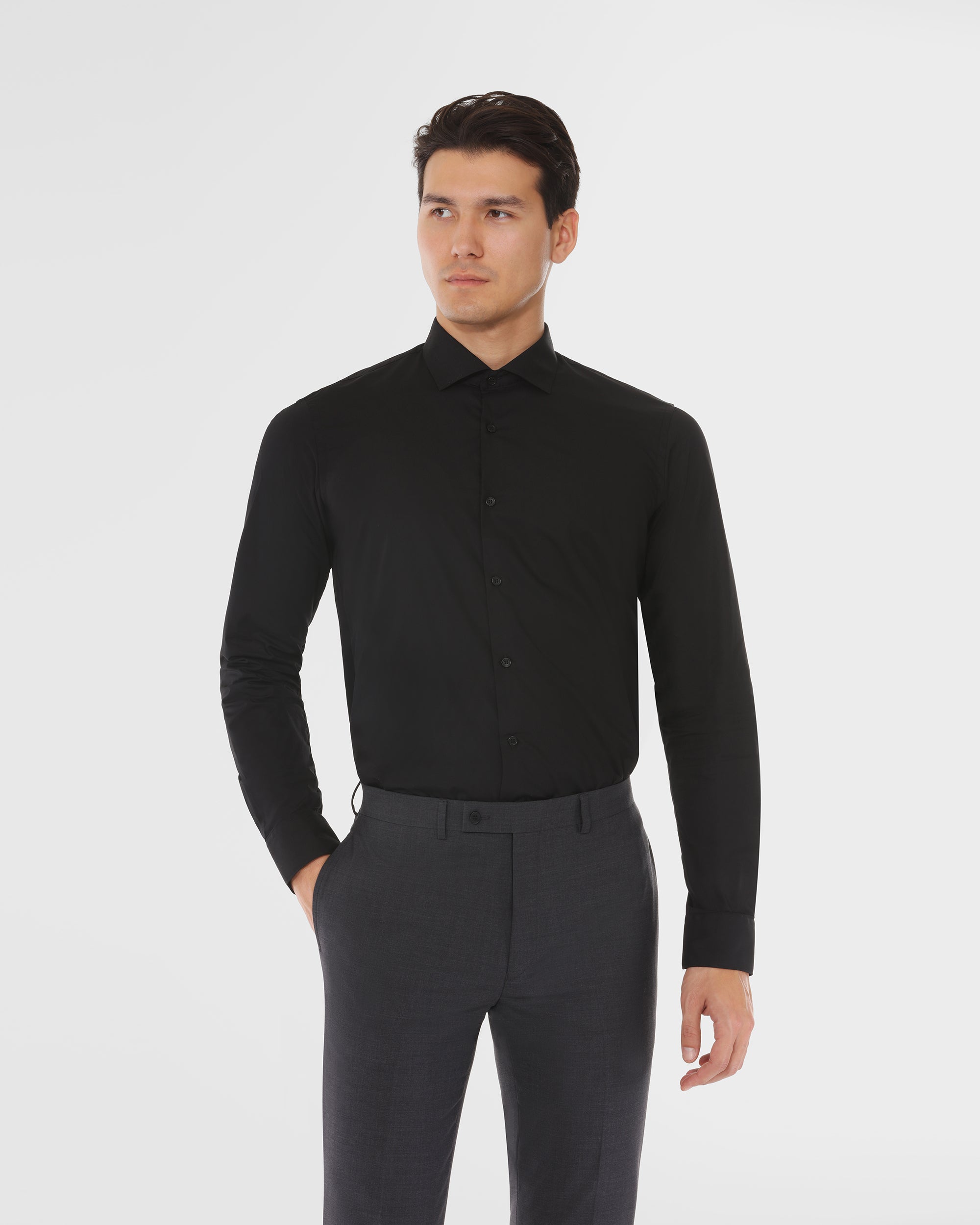 Cotton Blend Dress Shirt