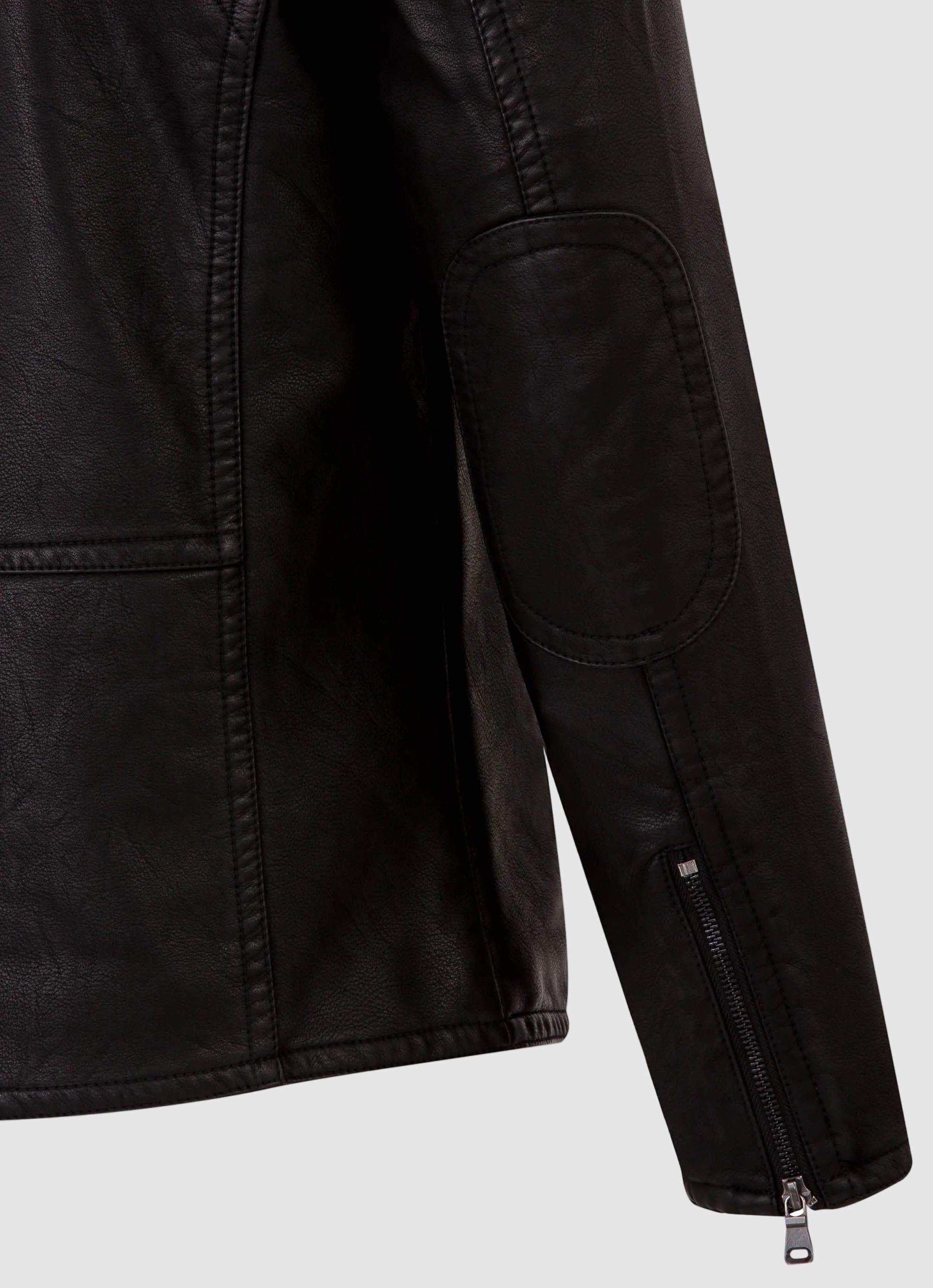 Faux Leather Biker Jacket