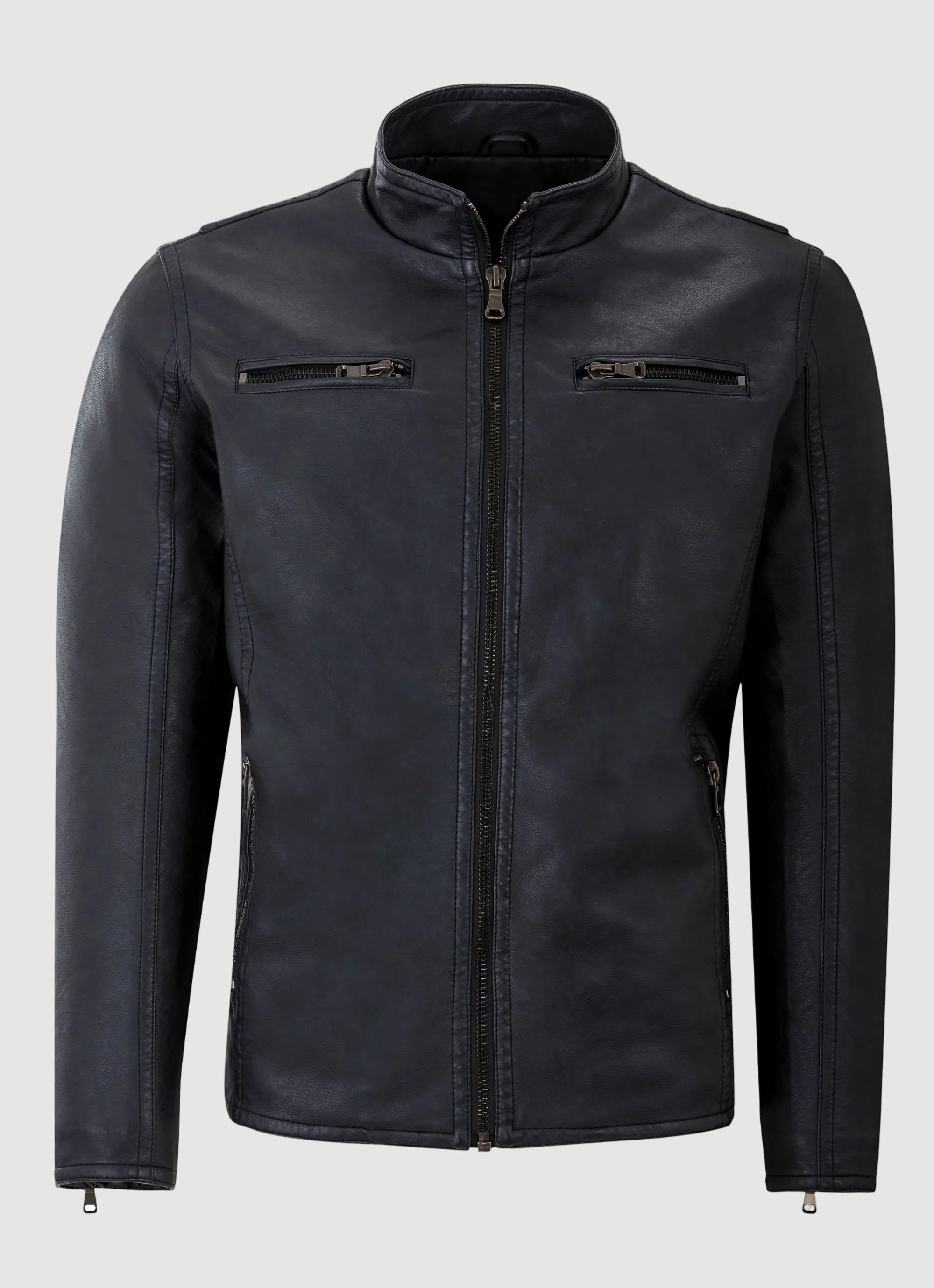 Faux Leather Biker Jacket