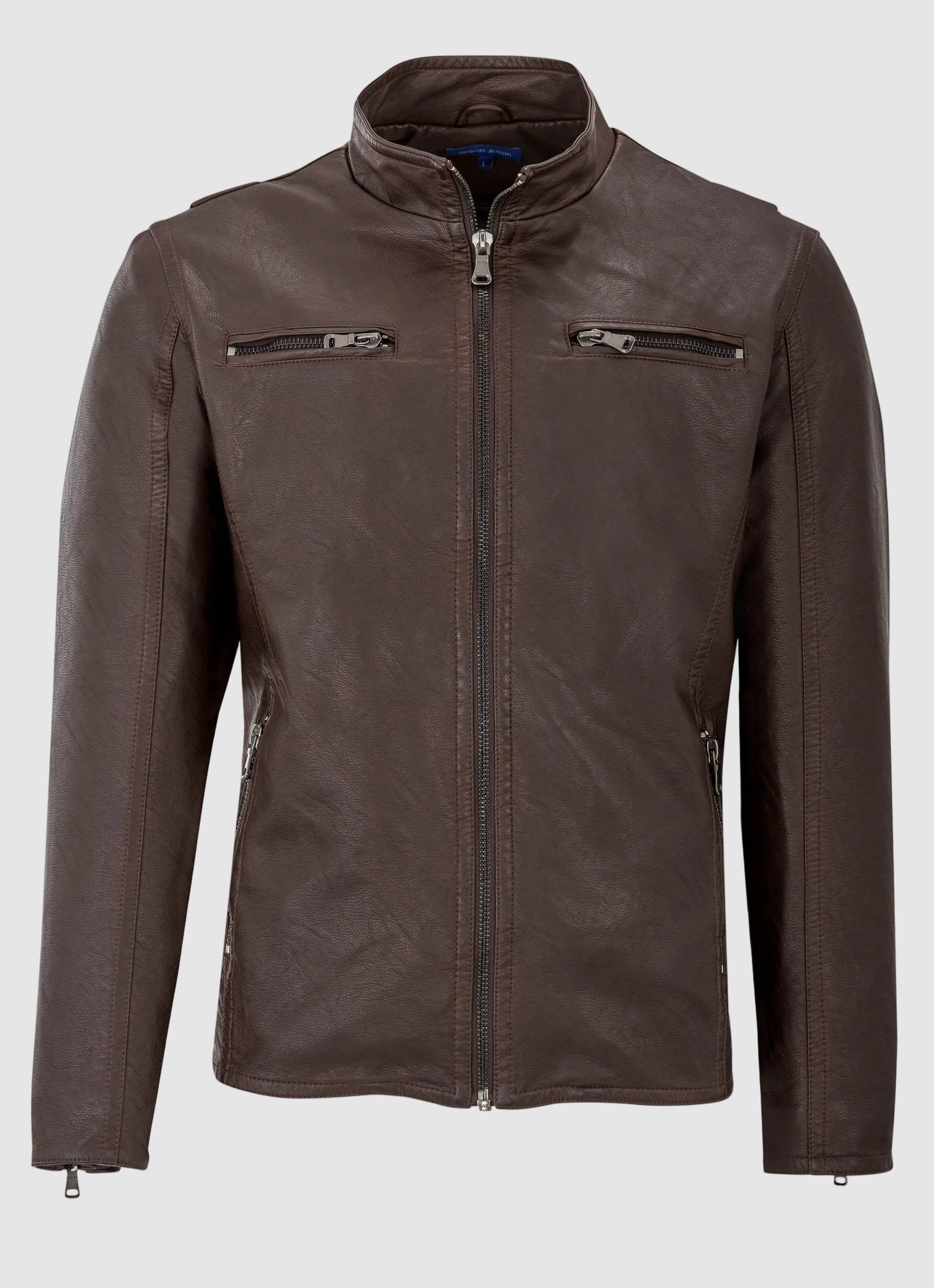 Faux Leather Biker Jacket