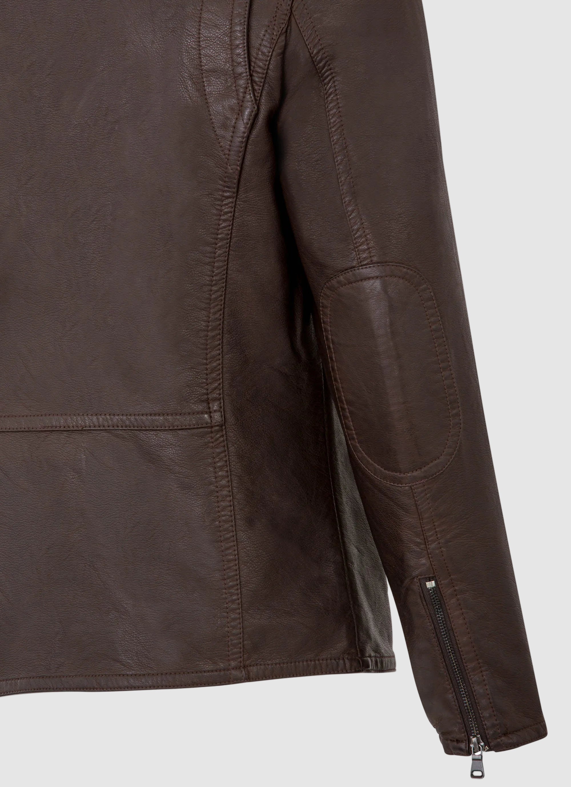 Faux Leather Biker Jacket