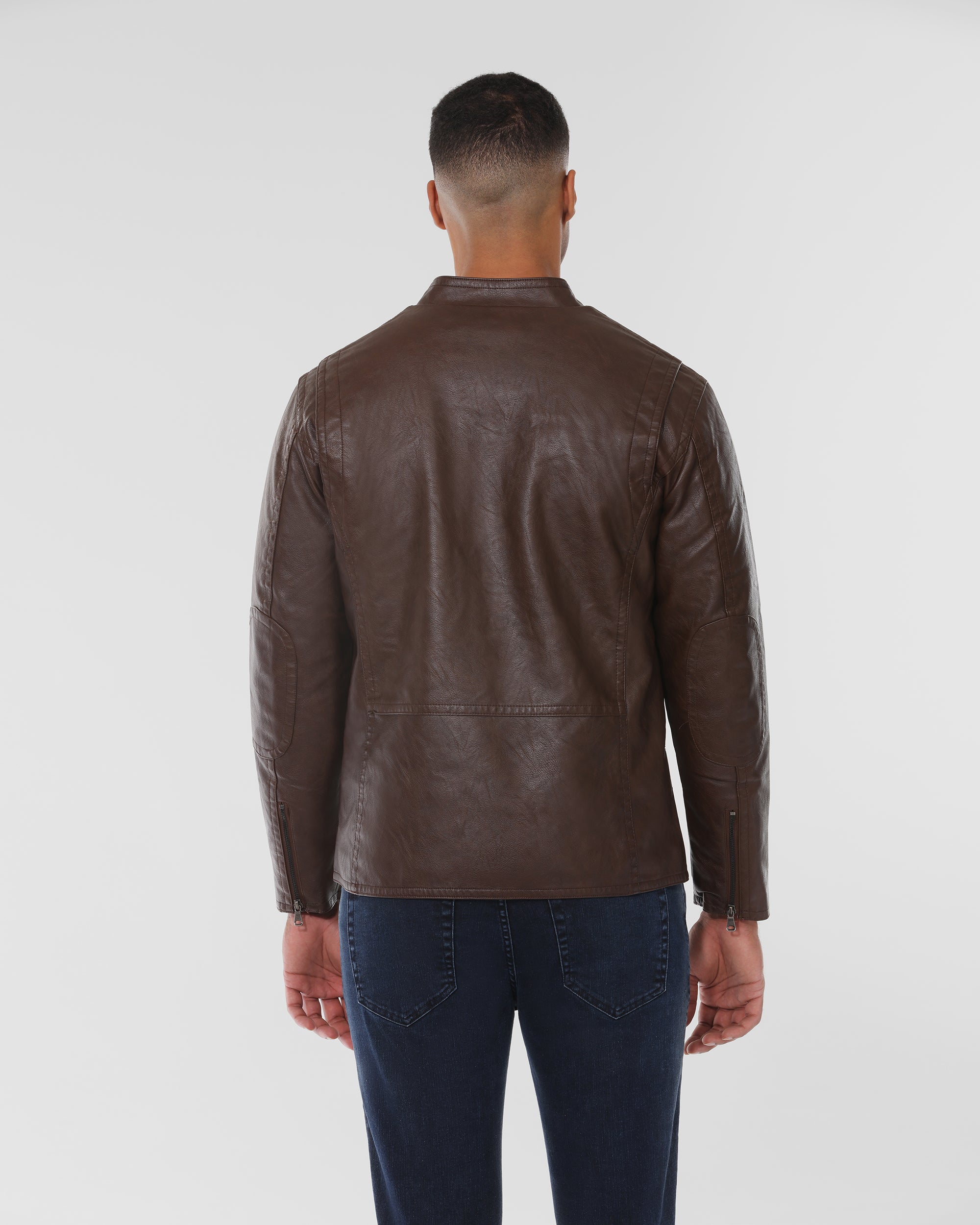 Faux Leather Biker Jacket