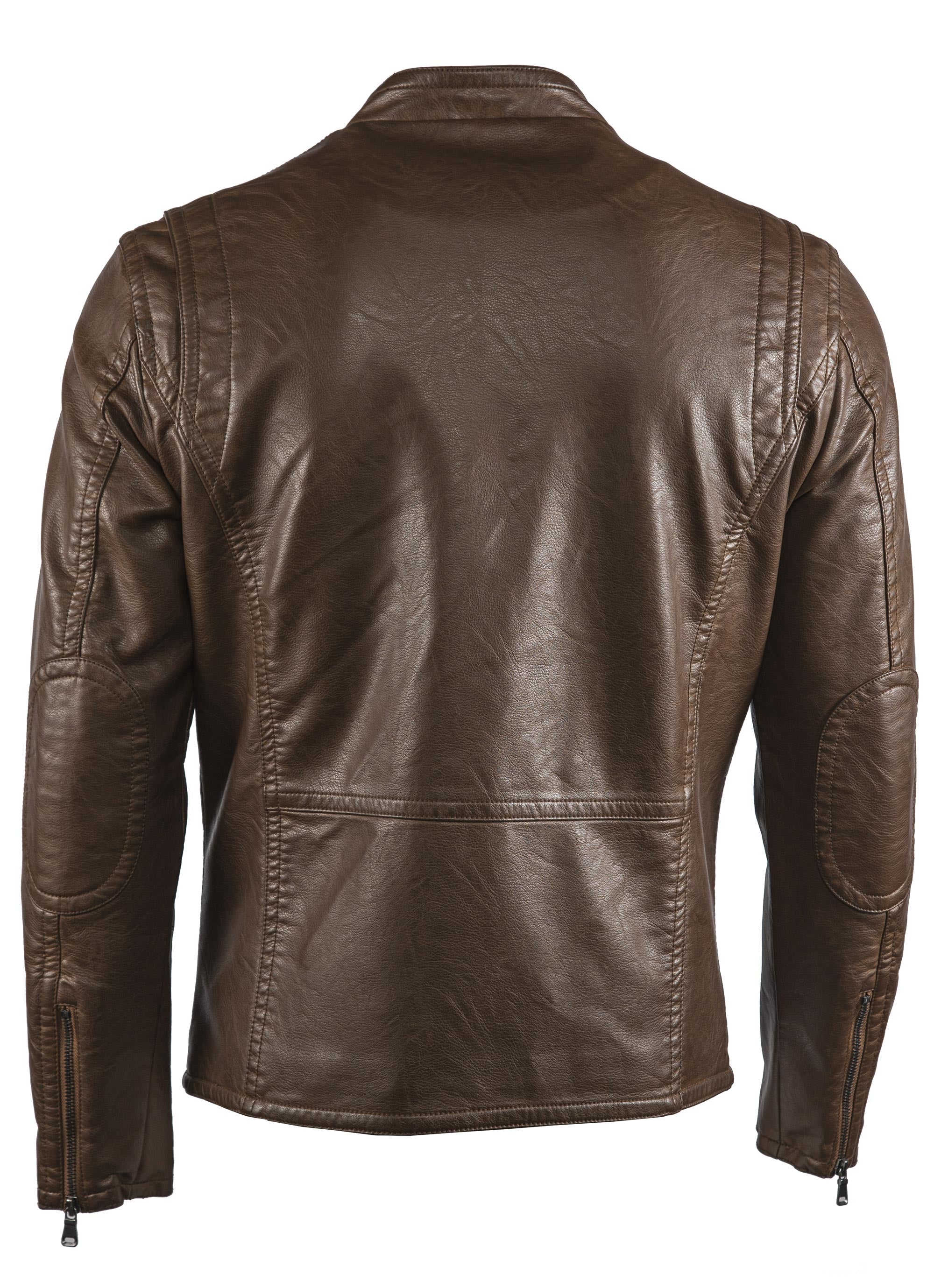 Faux Leather Biker Jacket