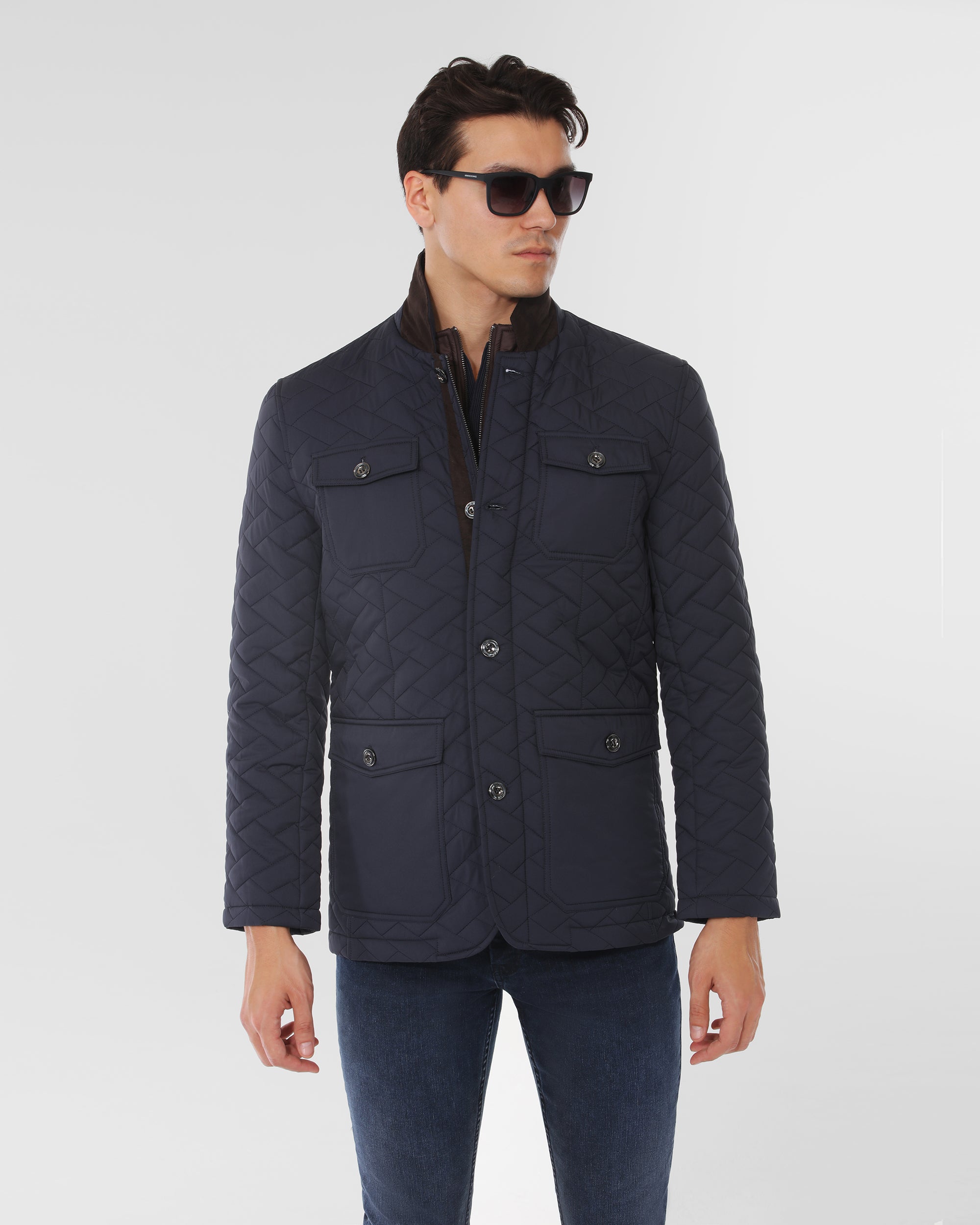 Chevron Quilted Field Jacket