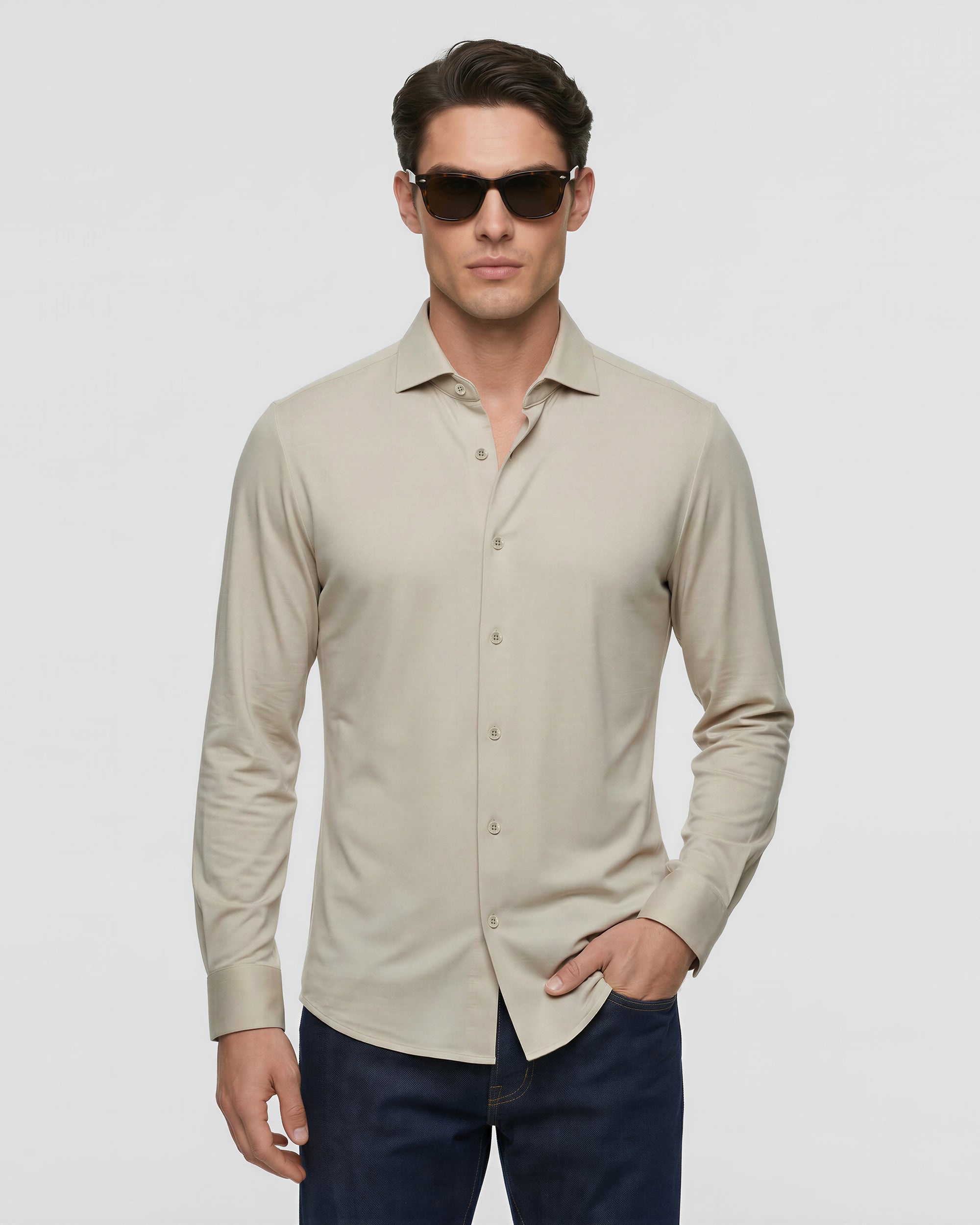Ultra-Soft Stretch Viscose Shirt