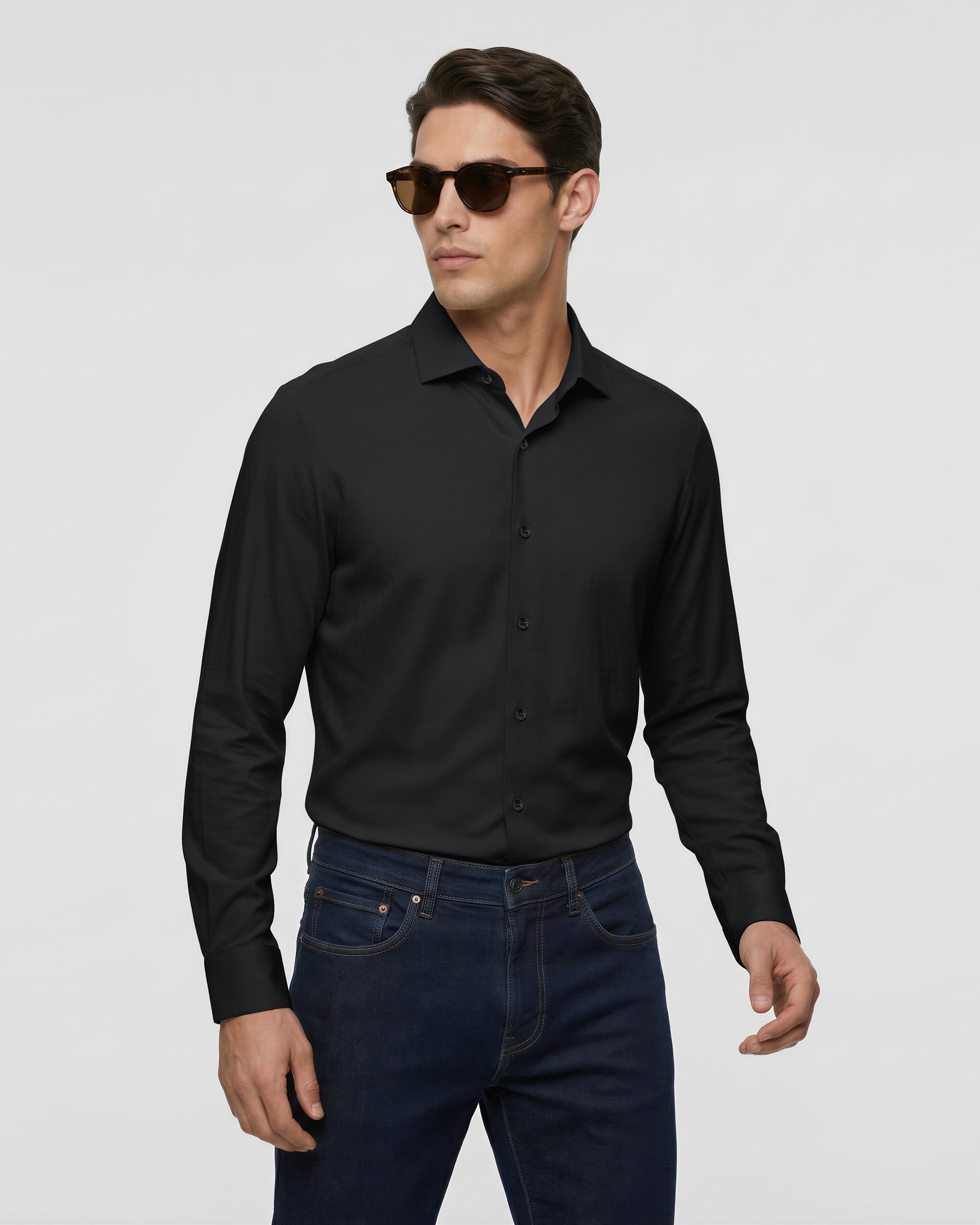 Ultra-Soft Stretch Viscose Shirt