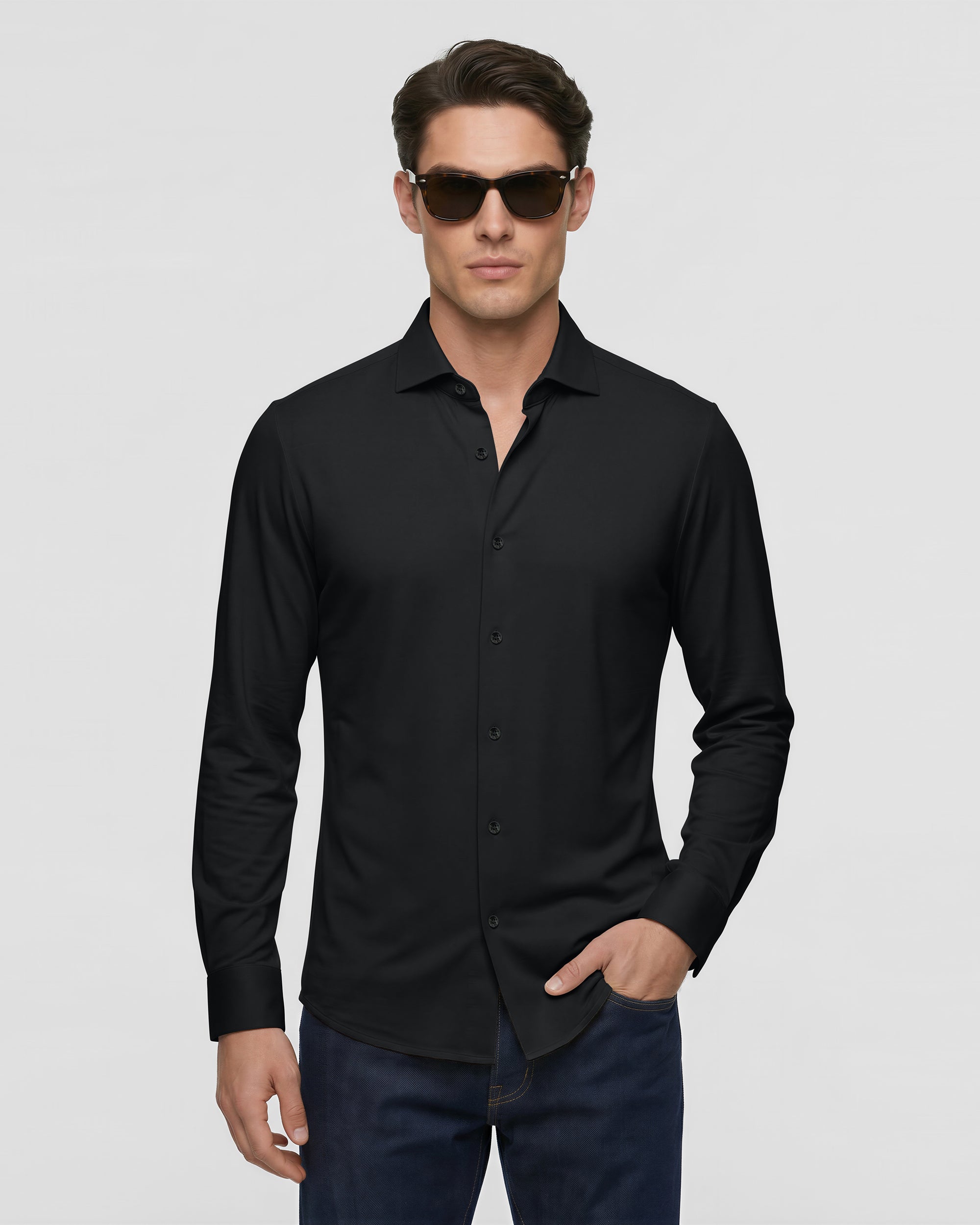 Ultra-Soft Stretch Viscose Shirt