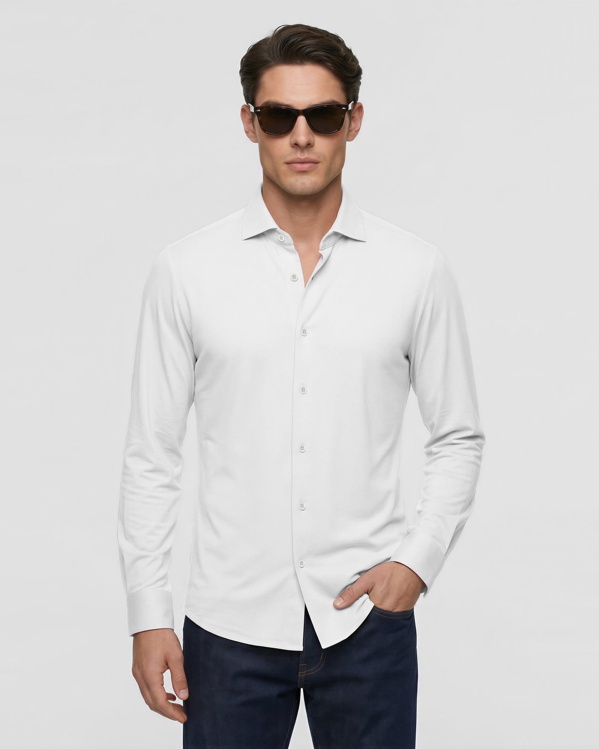 Ultra-Soft Stretch Viscose Shirt