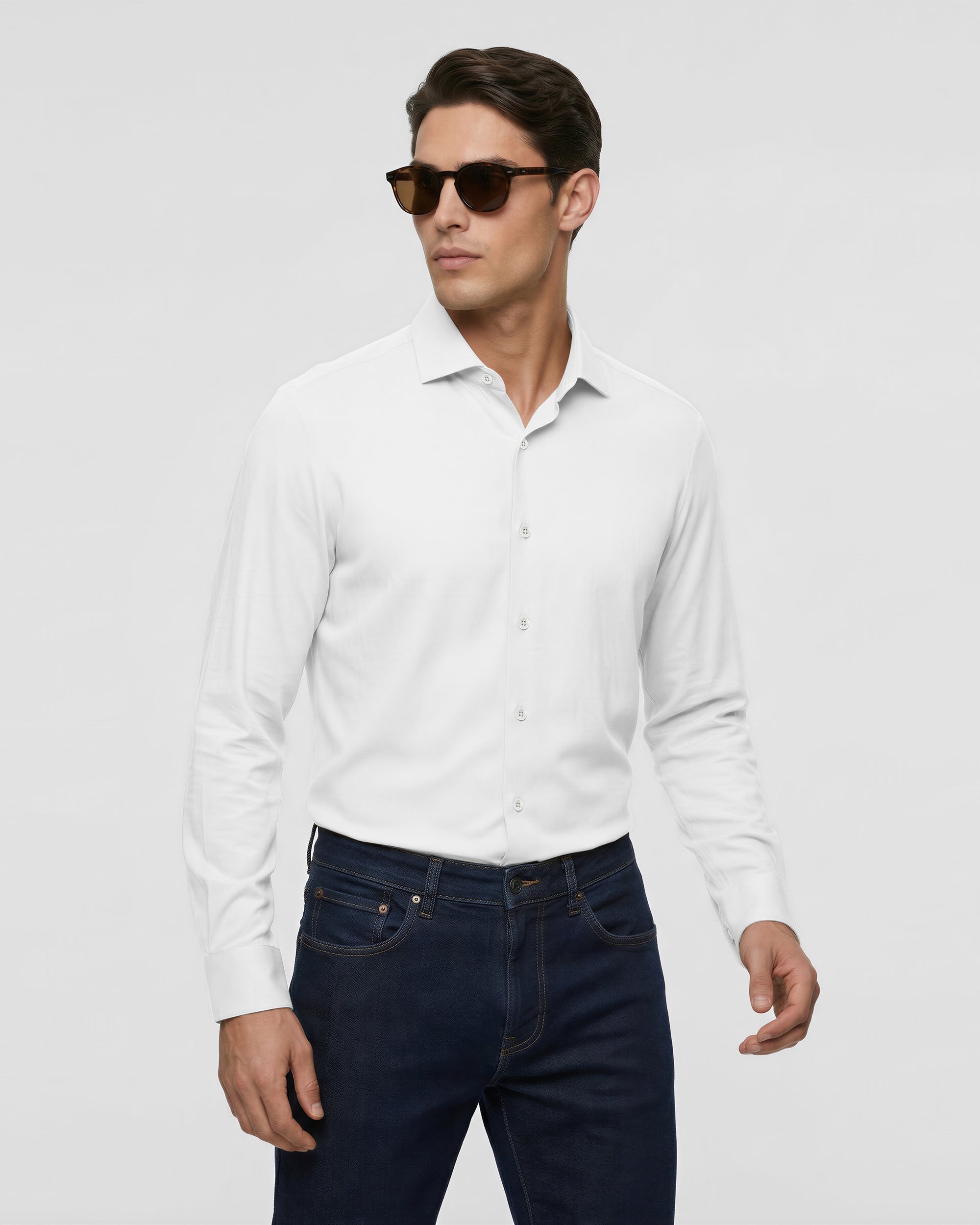 Ultra-Soft Stretch Viscose Shirt