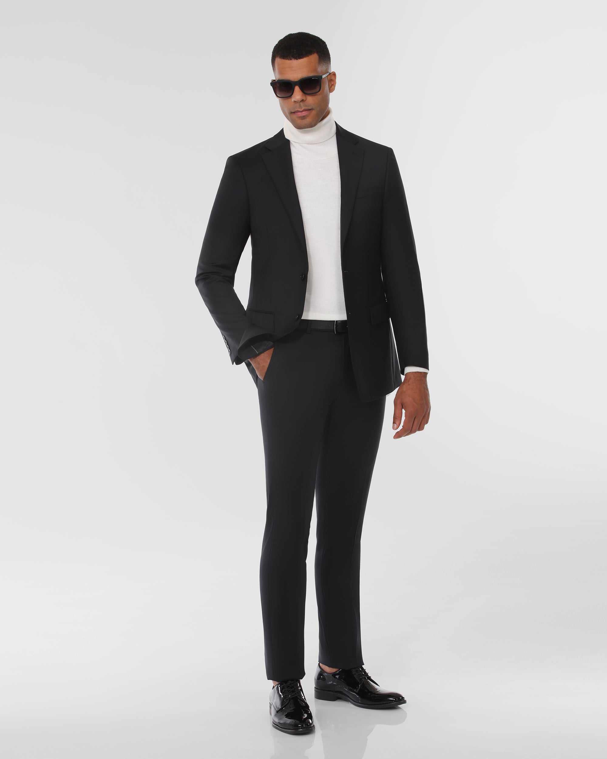 Wool Blend Slim Fit Suit