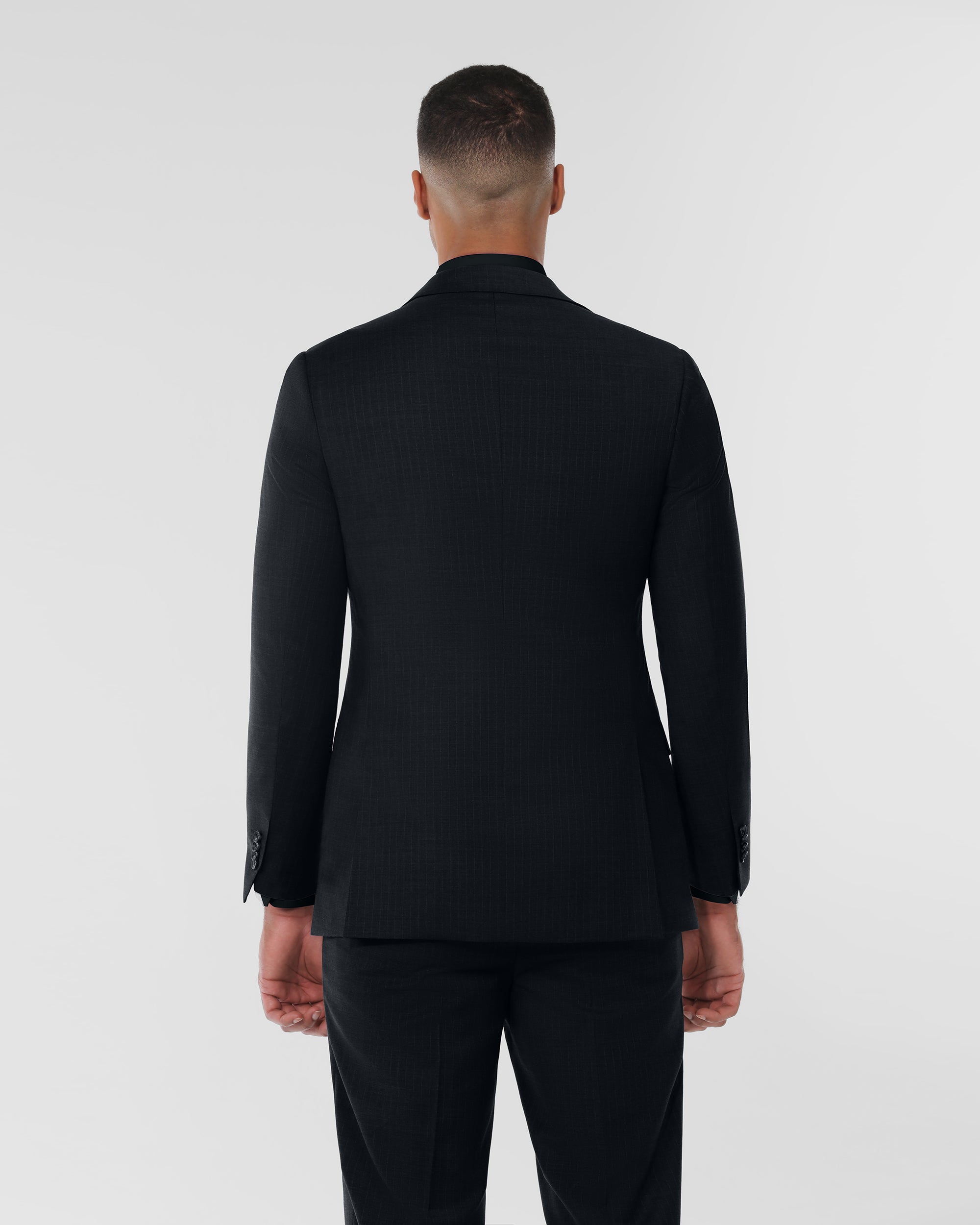 Pin Stripe Modern Fit Wool Cashmere Suit