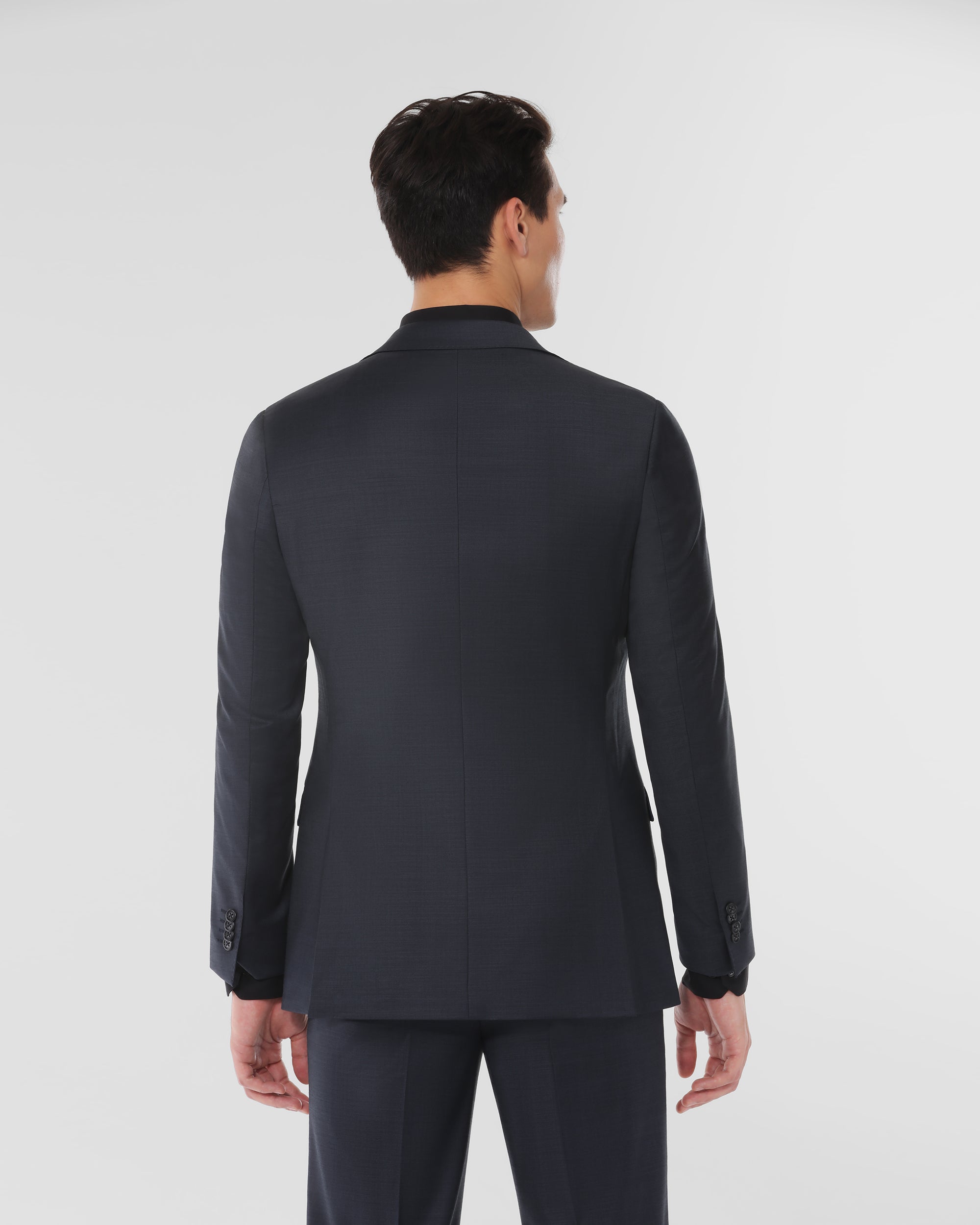 Sharkskin Modern Fit Wool Cashmere Suit