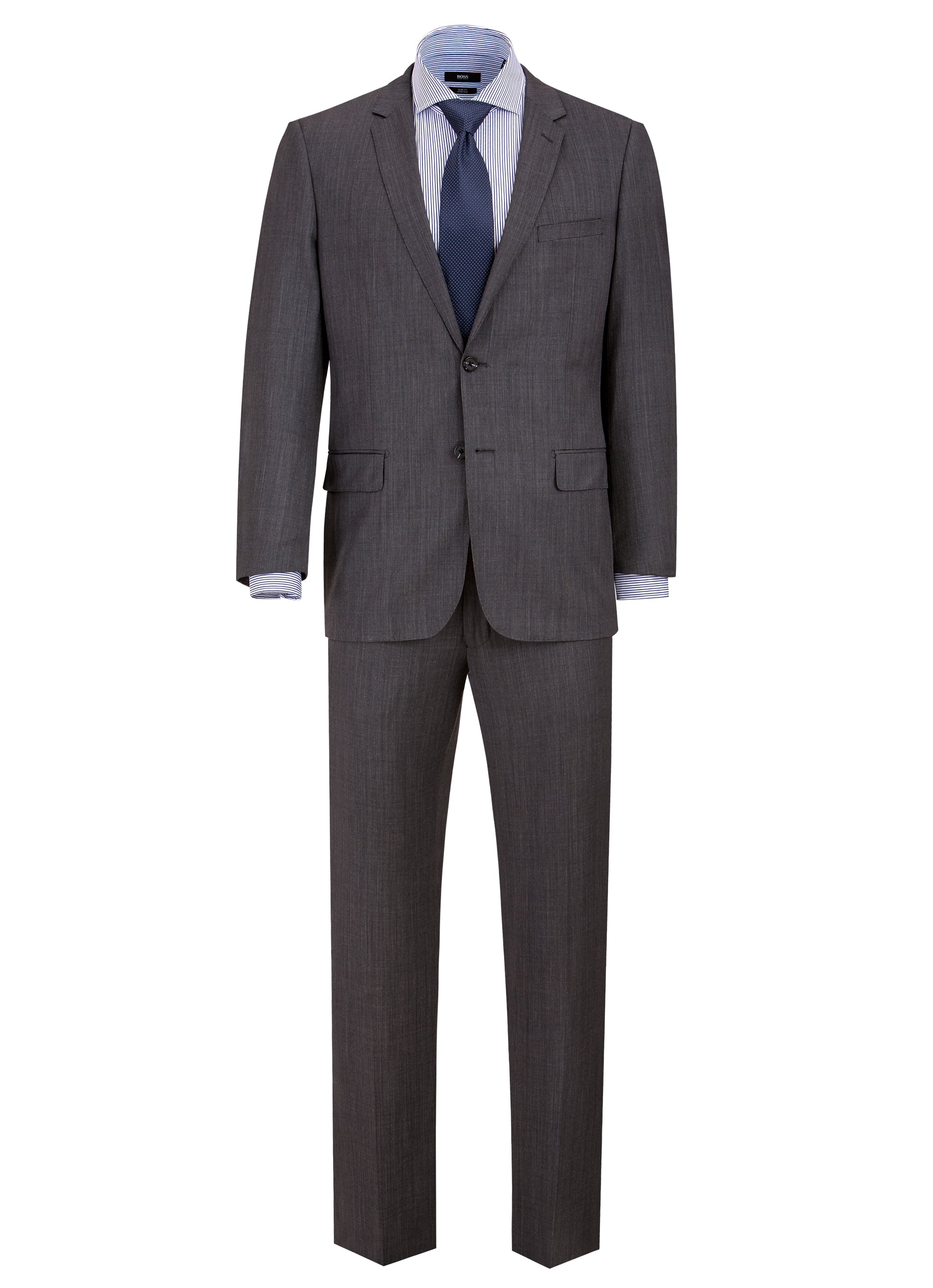Sharkskin Modern Fit Wool Cashmere Suit