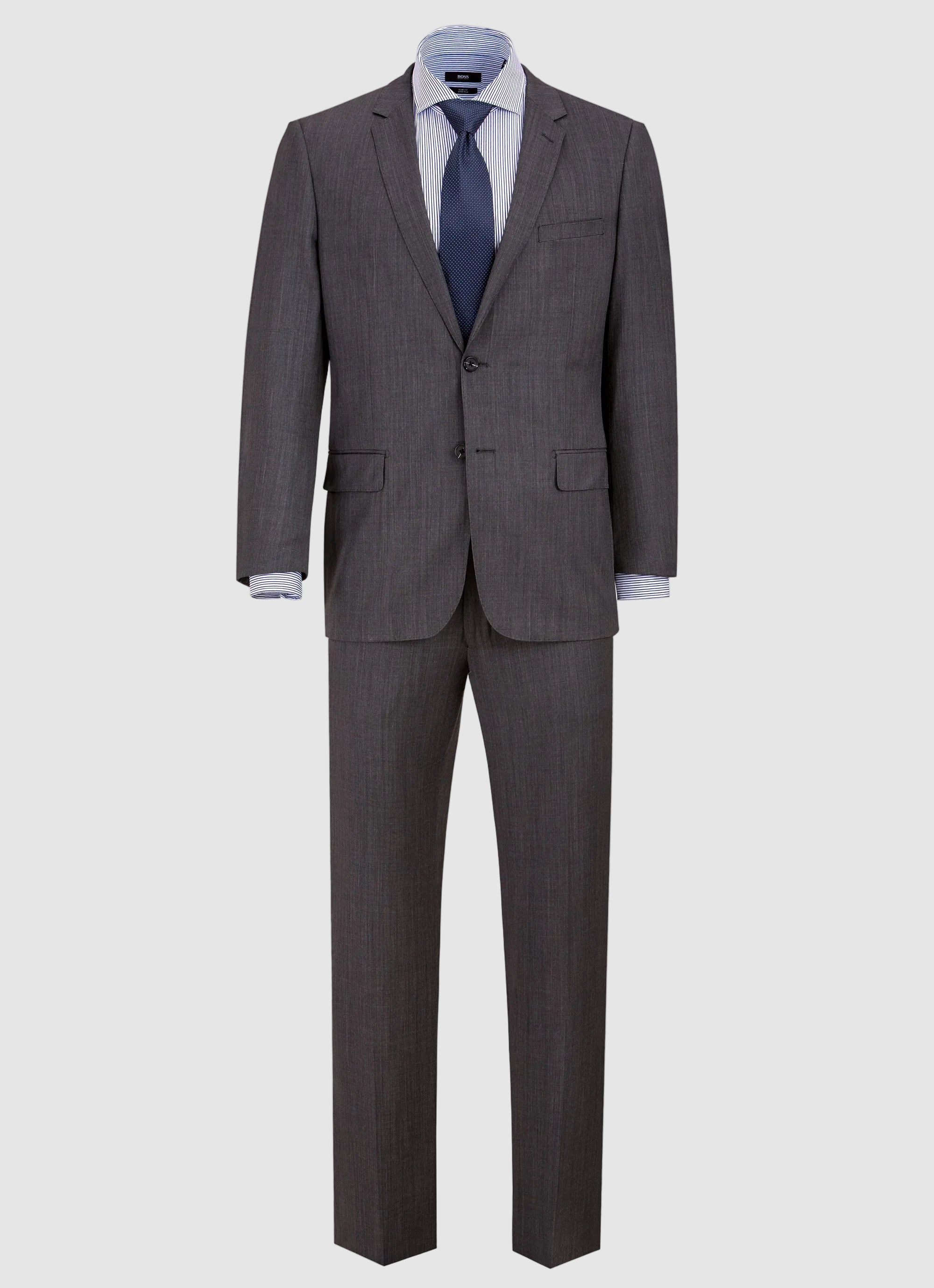 Sharkskin Modern Fit Wool Cashmere Suit