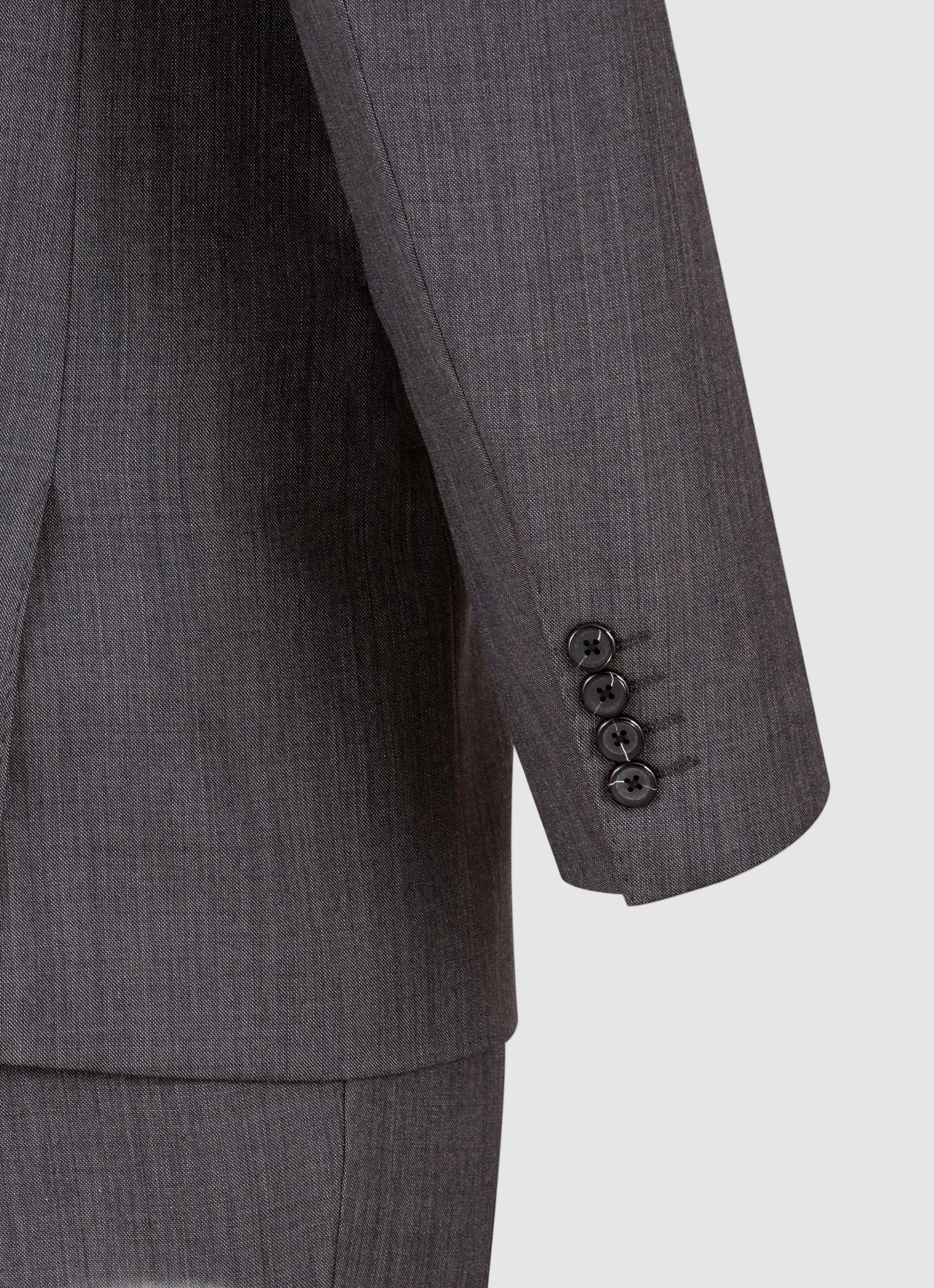 Sharkskin Modern Fit Wool Cashmere Suit