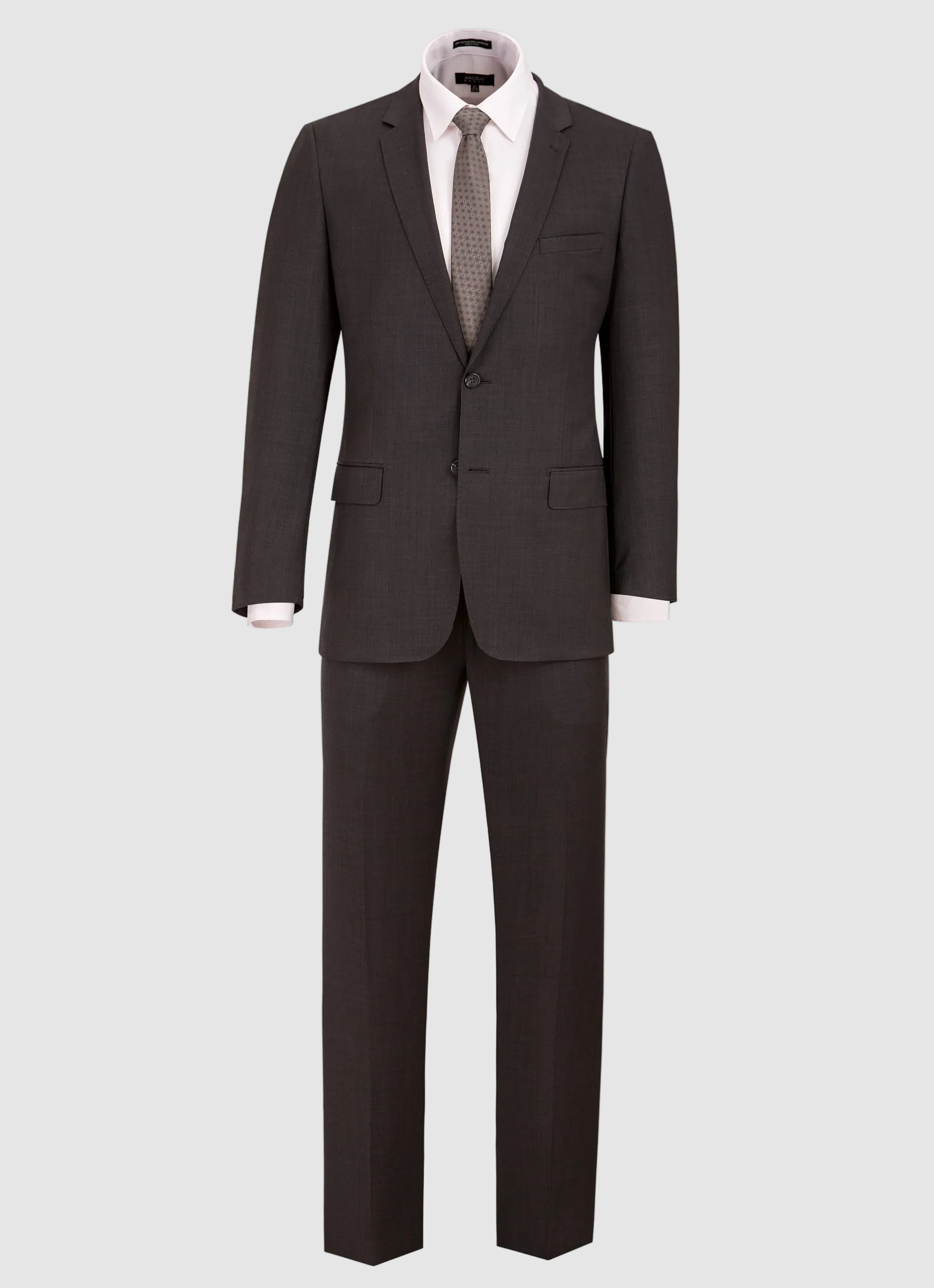 Sharkskin Modern Fit Wool Cashmere Suit
