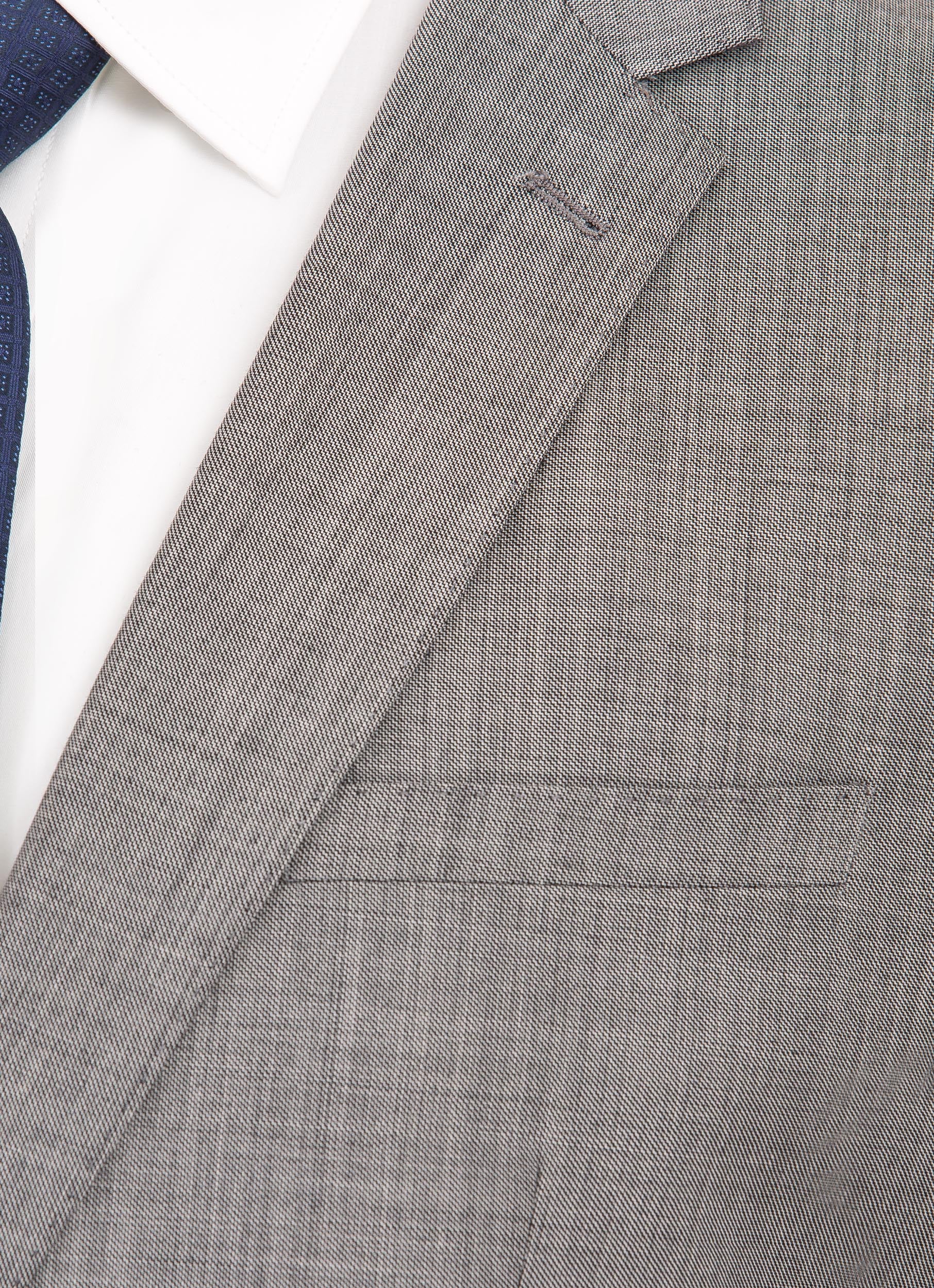 Sharkskin Modern Fit Wool Cashmere Suit