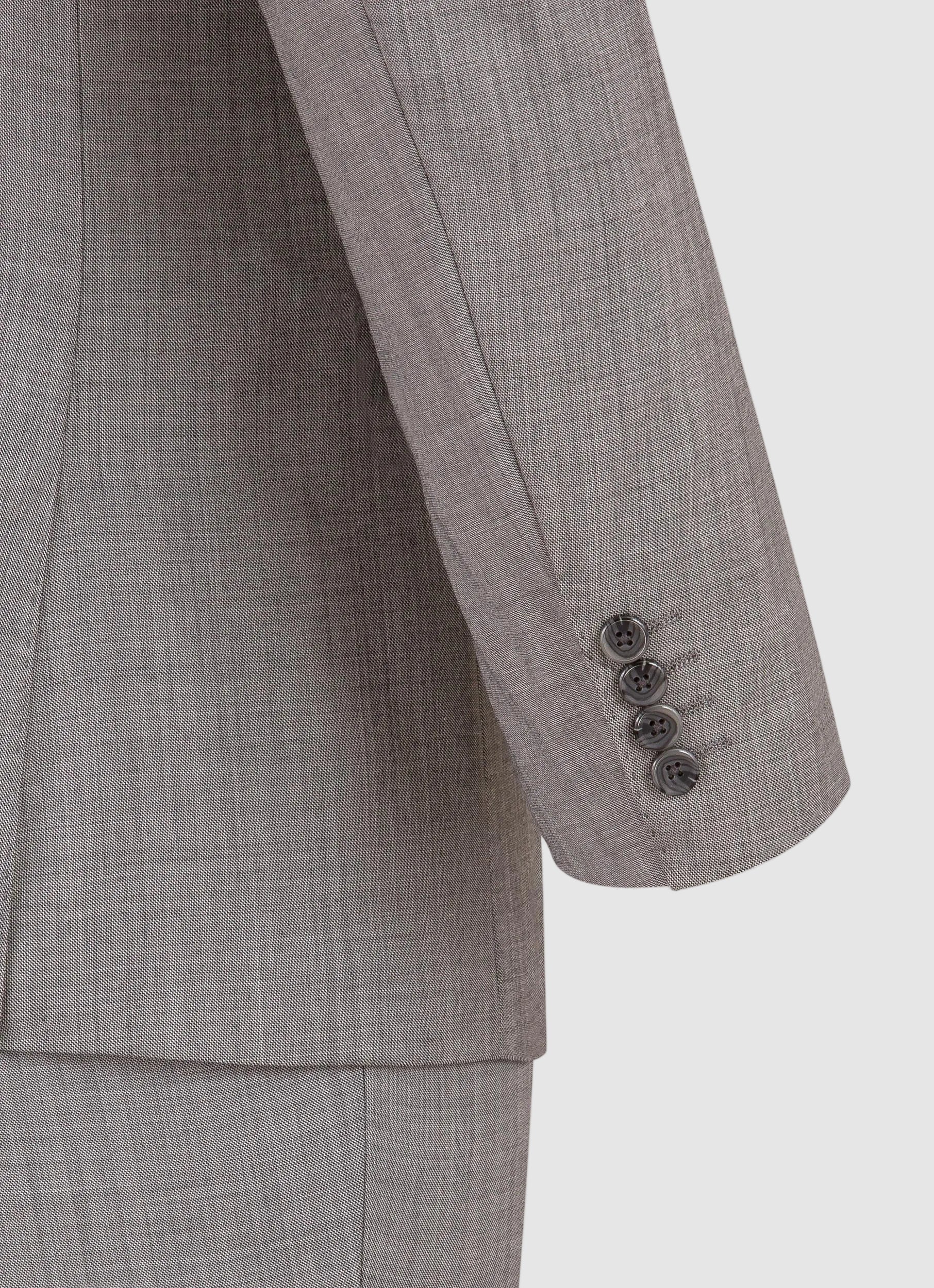 Sharkskin Modern Fit Wool Cashmere Suit