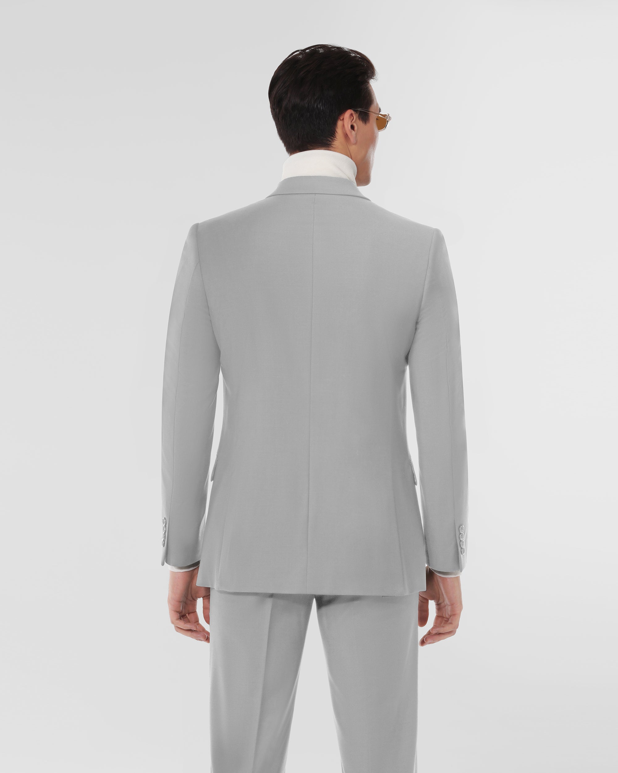 Luxury Wool Blend Modern Fit Double Breasted Suit