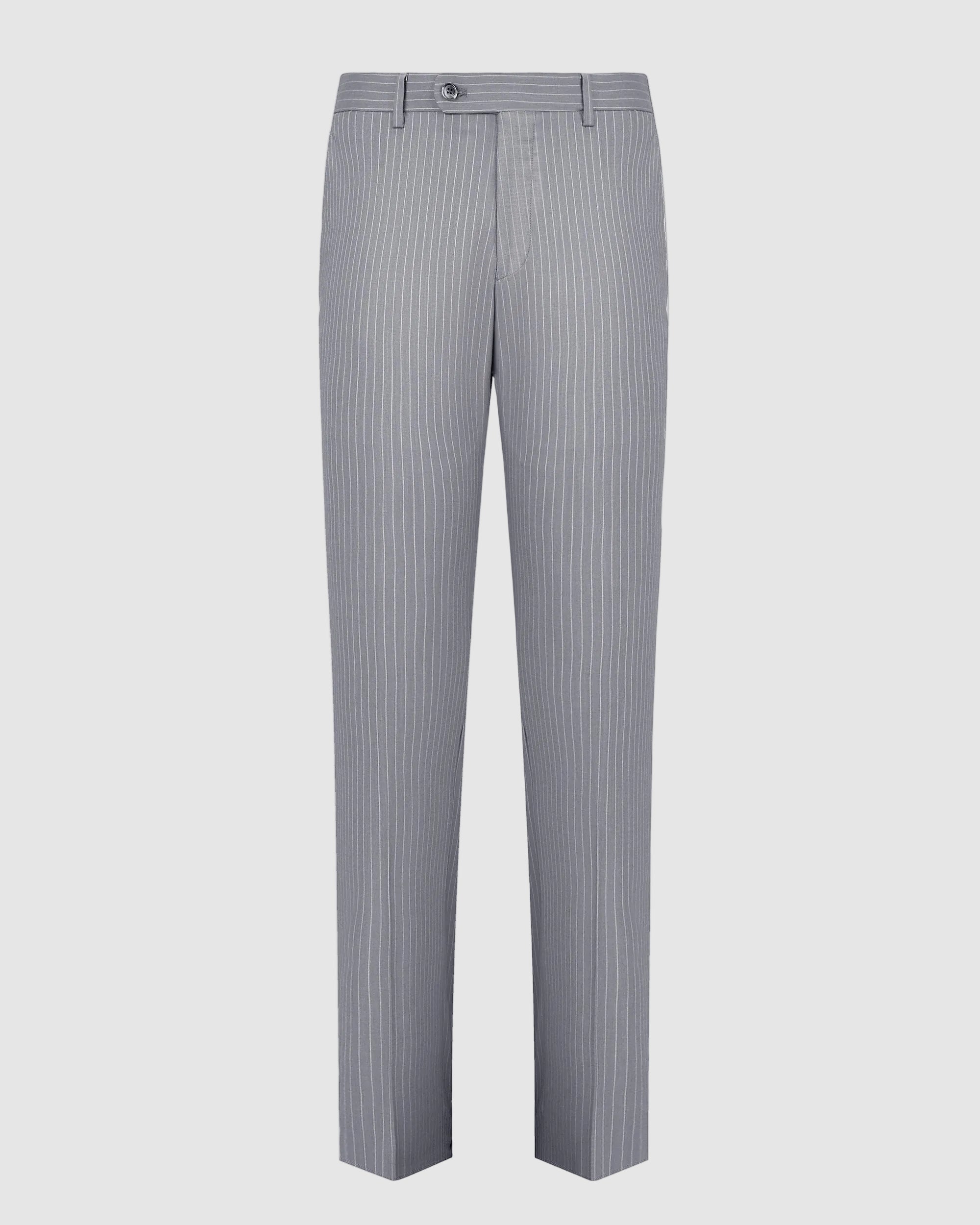 Pinstripe Modern Fit Wool Blend Suit